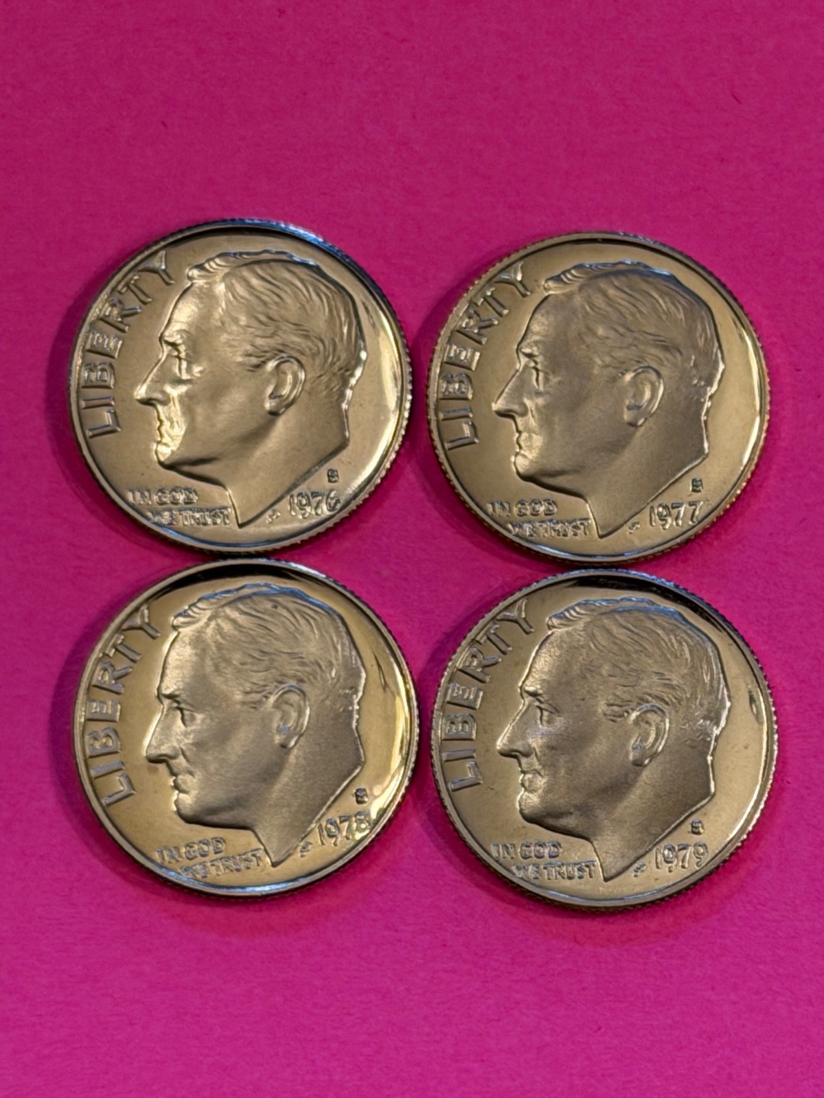 COIN DIME 1976 S TO 1979 S PROOF FREE SHIPPING