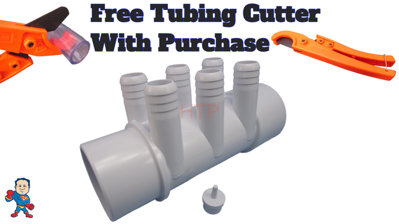 Manifold Hot Tub Spa Part 2"street x 2"slp x (6) 3/4" Ports Water Video How To