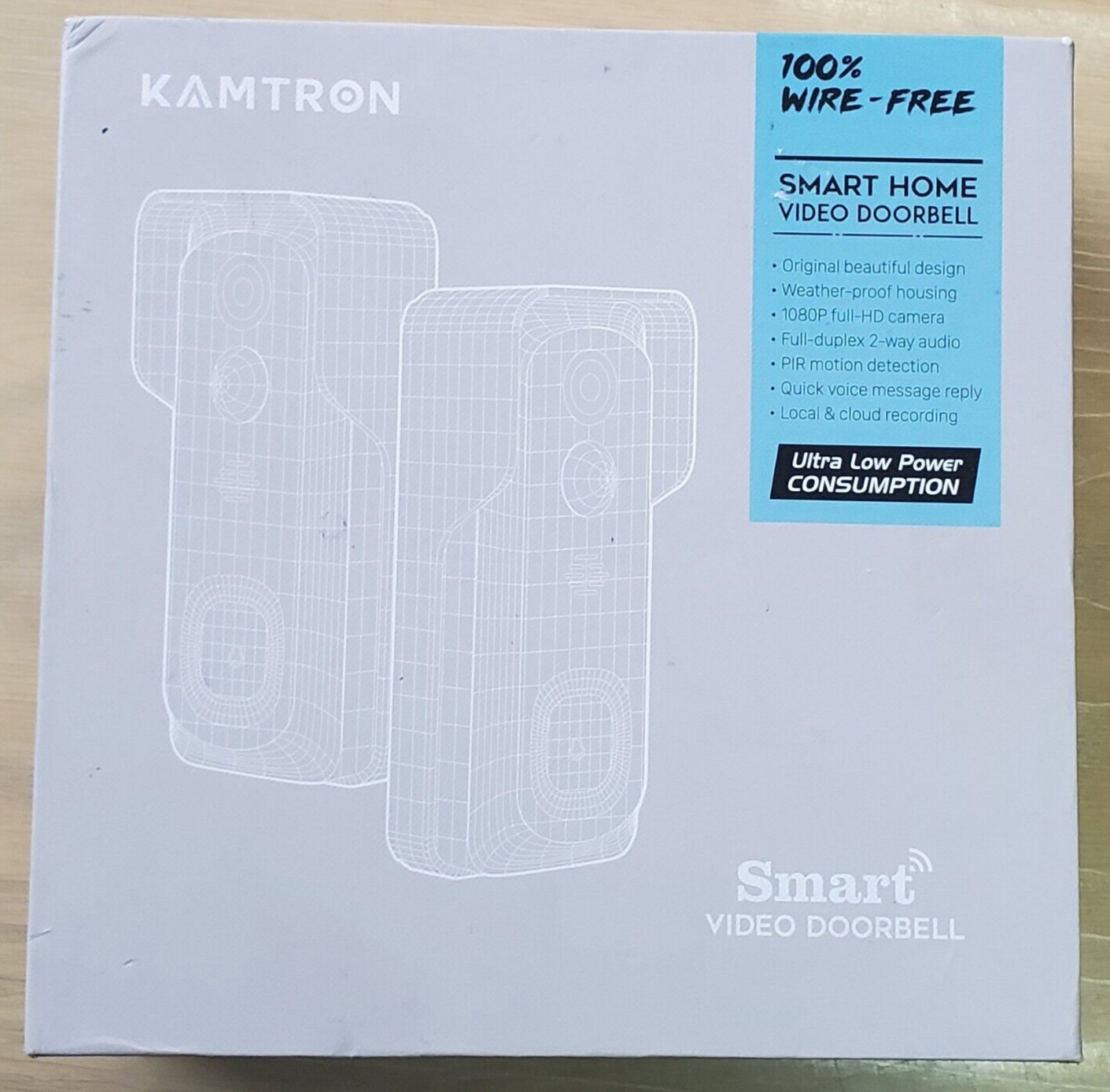 Kamtron smart video doorbell 1080 full-HD camera (Model: Bell J1) (K1)