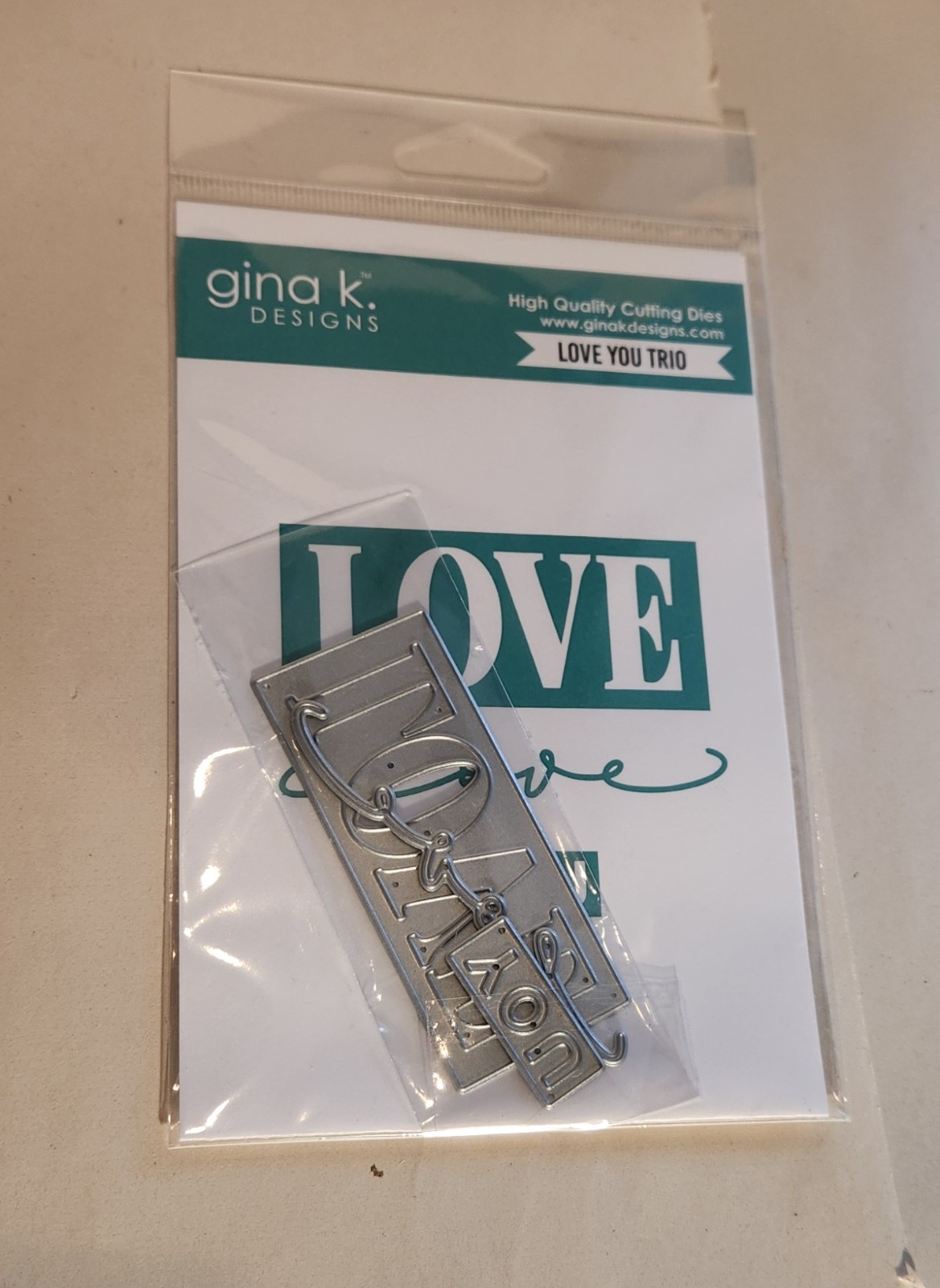 Gina K Designs Love You Trio Die Set