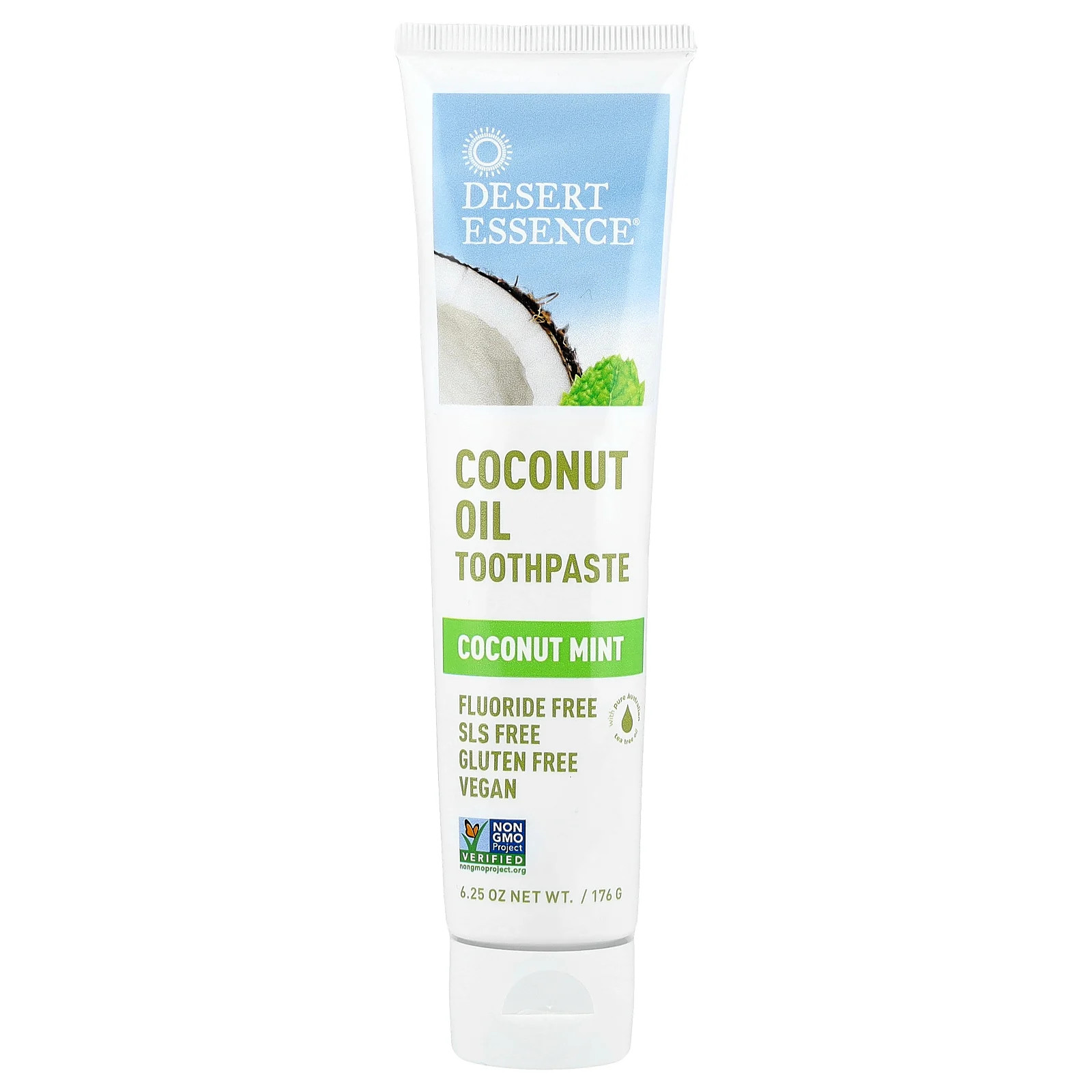Coconut Oil Toothpaste, Coconut Mint, 6.25 oz (176 g)