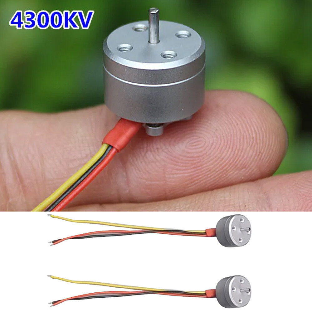 2 Pcs 1104 Micro Brushless Motor 4300kv for 1S-3S RC Drone FPV Racing Quadcopter