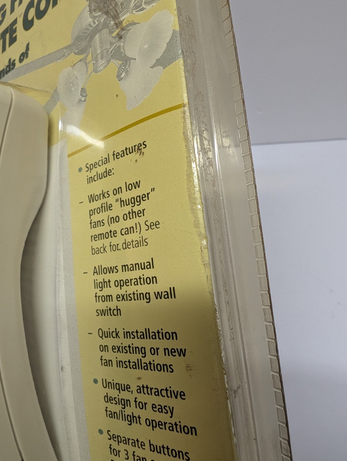 Hunter All Fan Ceiling Fan & Light Remote Control Model 27185 New PACKAGE DAMAGE