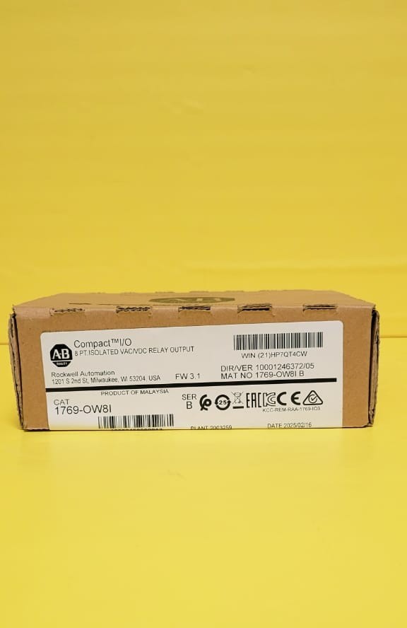 Sealed Allen Bradley 1769-OW8I Ser B CompactLogix Relay Output Module