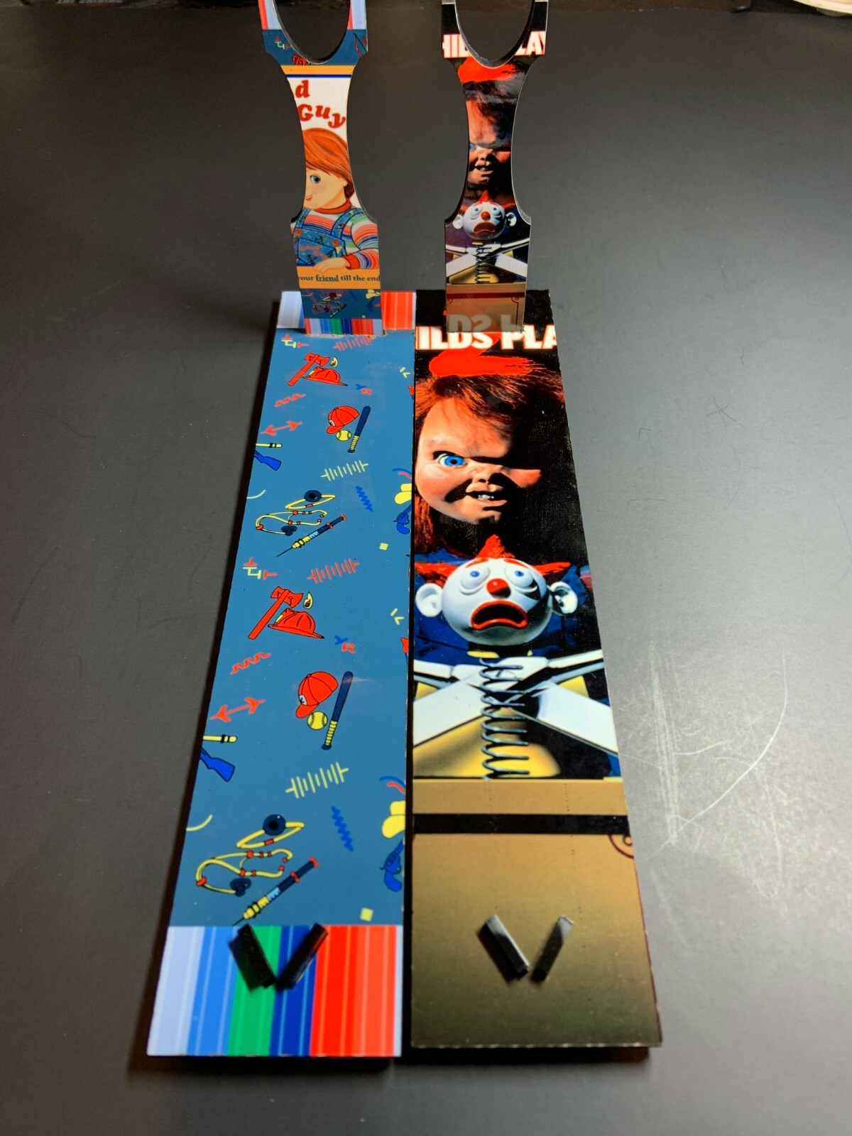 Childs Play 1 & 2 Knife Set With Sublimated Stands