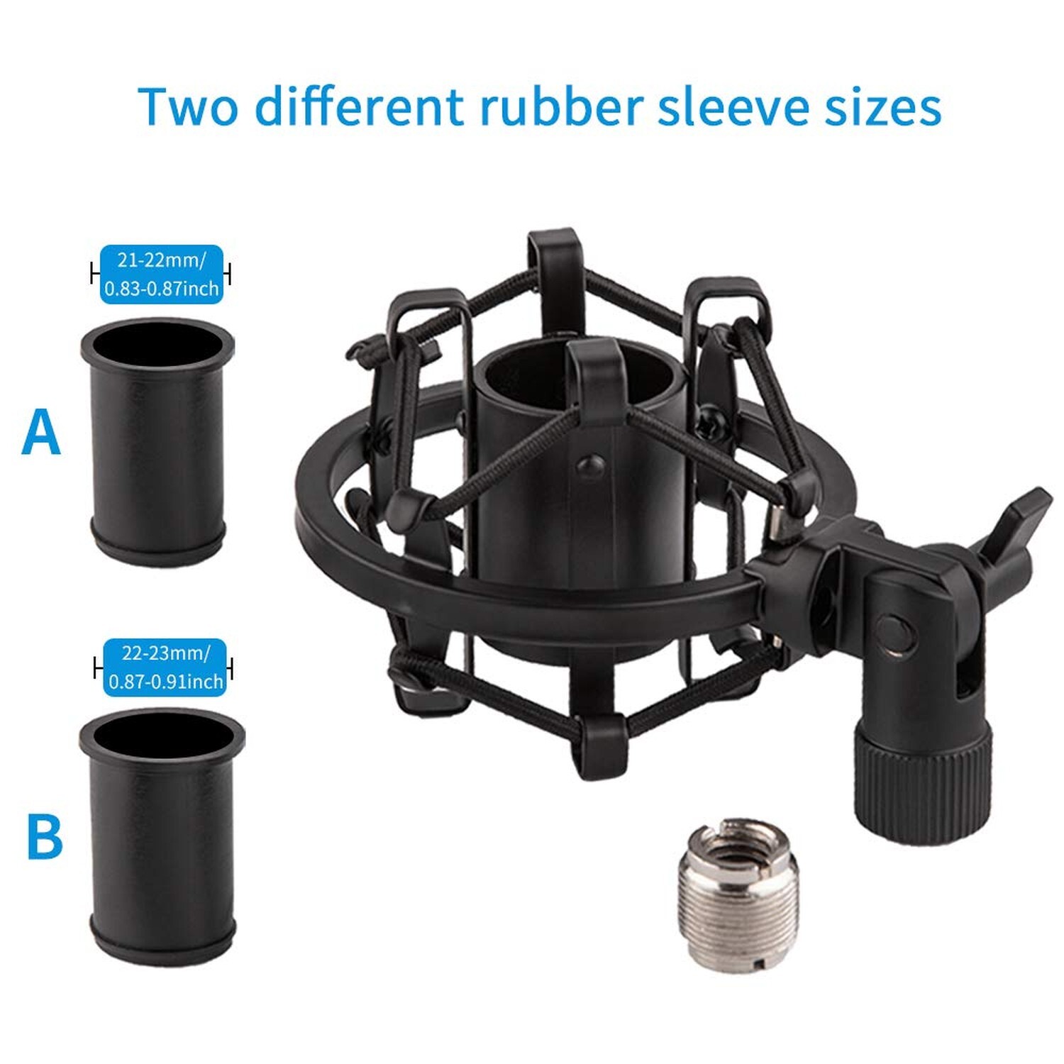 Microphone Shock Mount for 21mm-23mm Small Diameter Size Instrument Condenser...