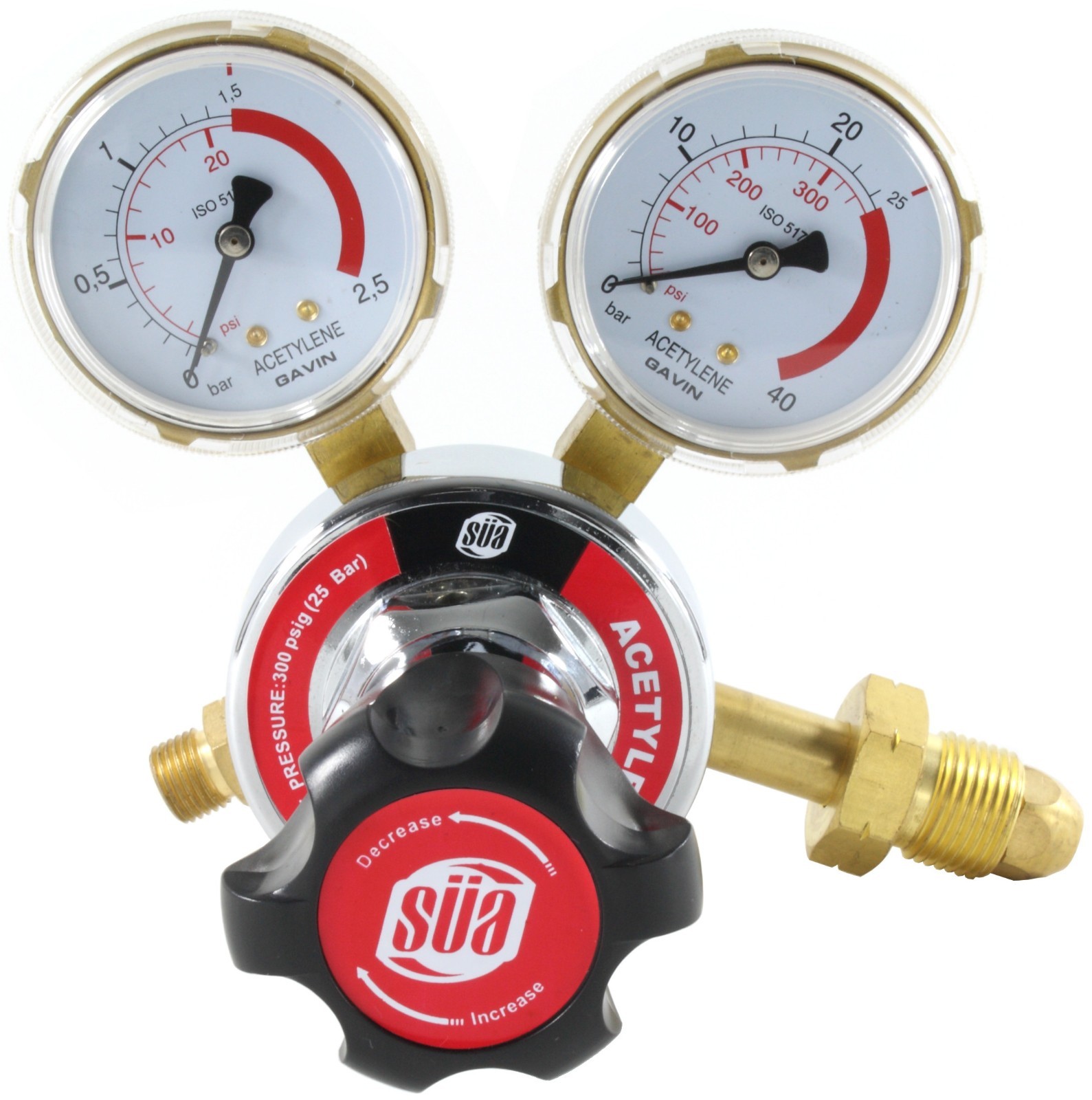 SÜA Acetylene Regulator - Welding Gas Gauges - 25HX Series