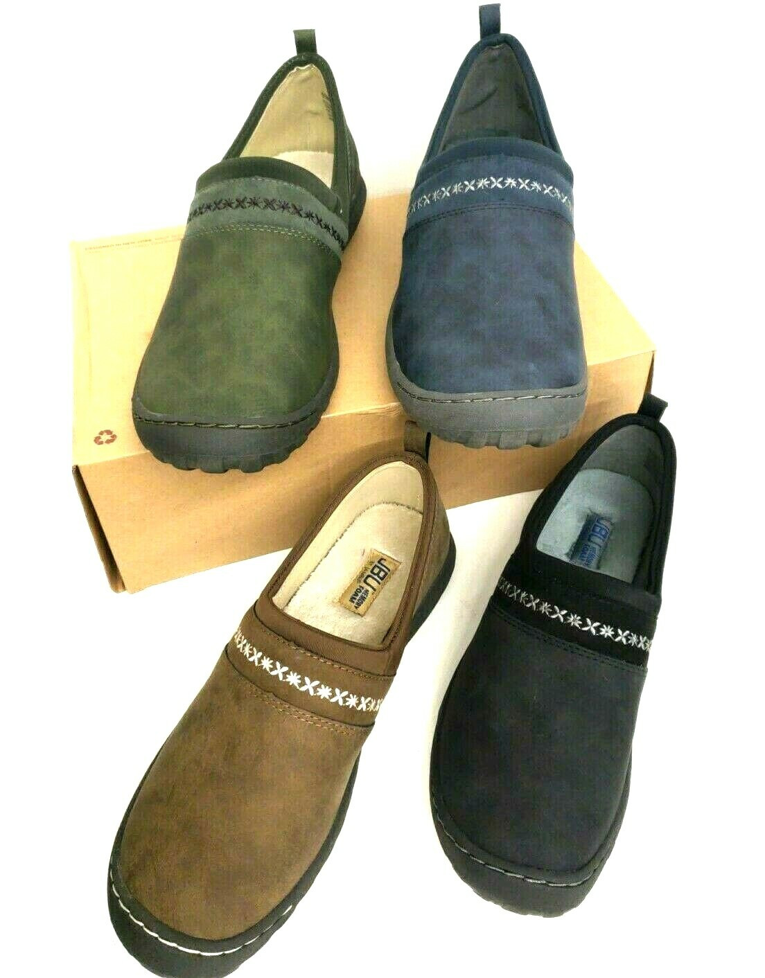 JBU Womens Moccasin Shoes Slip on Closed Toe ALL Terra BECCA by Jambu NEW