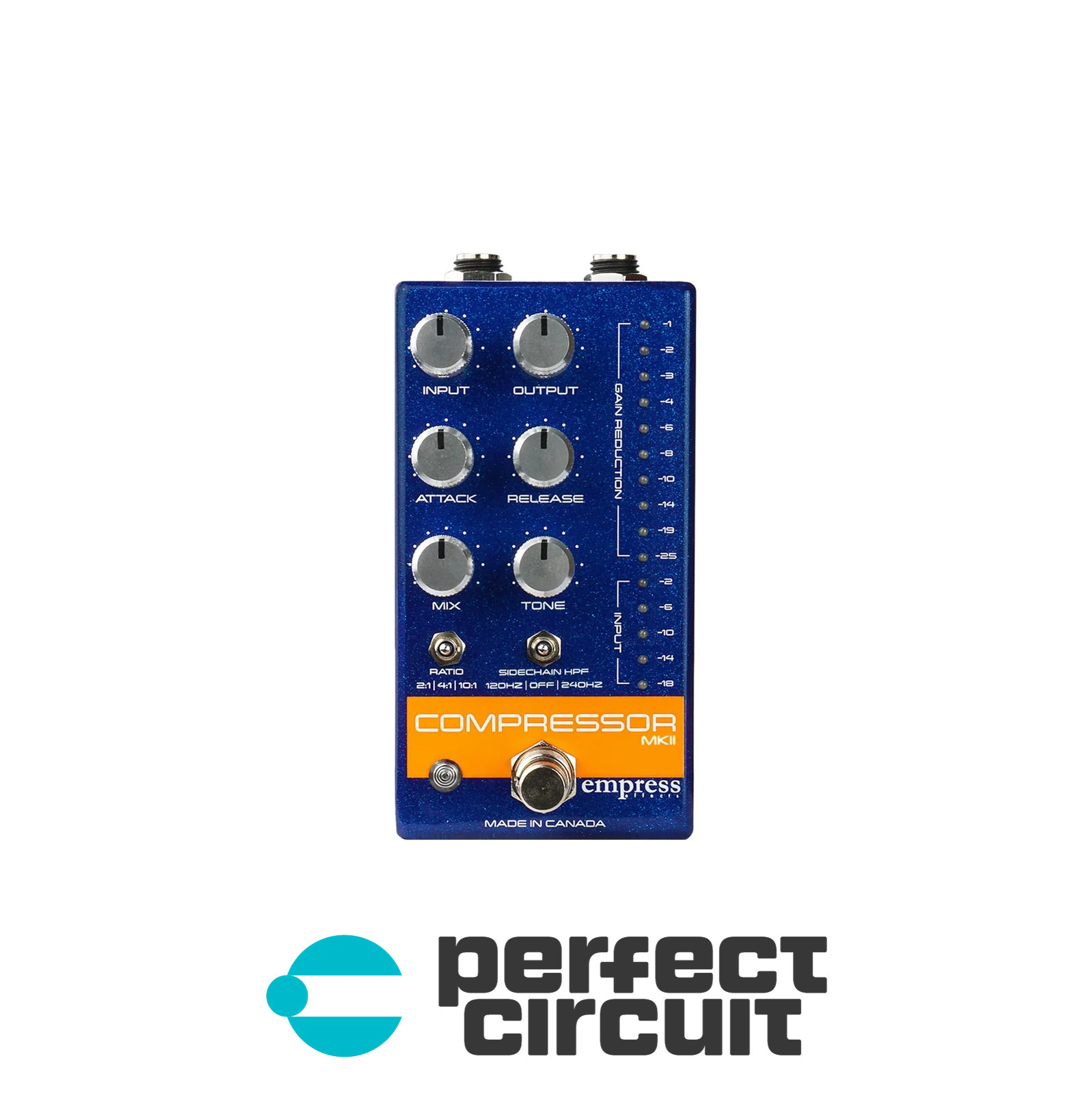 Empress Effects Compressor MKII (Blue) Pedal EFFECTS - NEW - PERFECT CIRCUIT