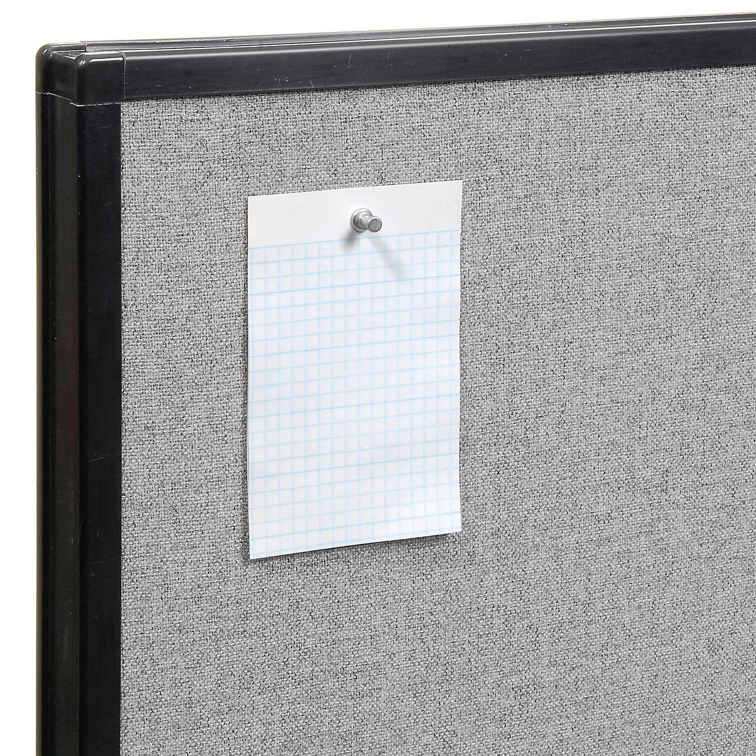 48-1/4"W x 60"H Freestanding Office Partition Panel Gray