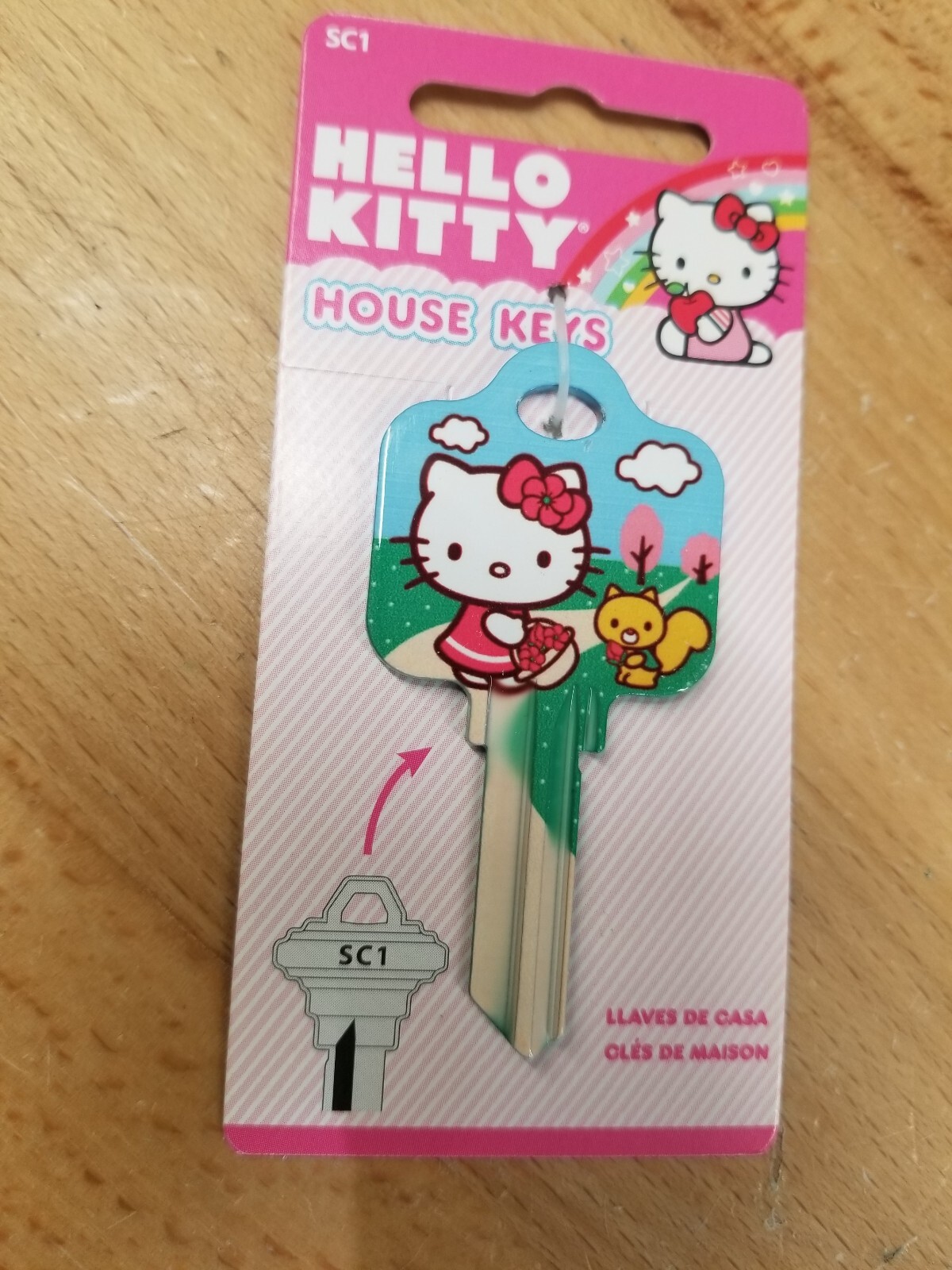 HELLO KITTY SPRINGTIME SCHLAGE SC1 KEYBLANK - READ DETAILS BELOW