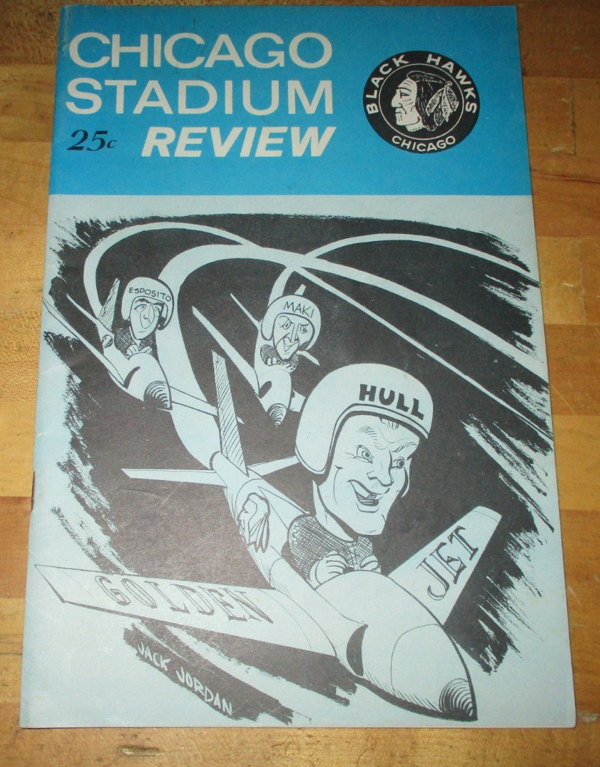 1964 - 65 Chicago Black Hawks Hockey Program vs. Toronto Maple Leafs