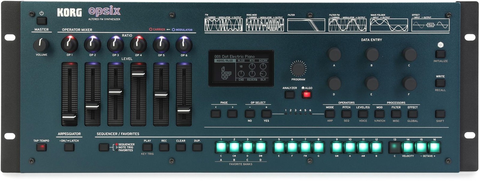 Korg Opsix Module Altered FM Synthesizer Rackmountable Desktop Module