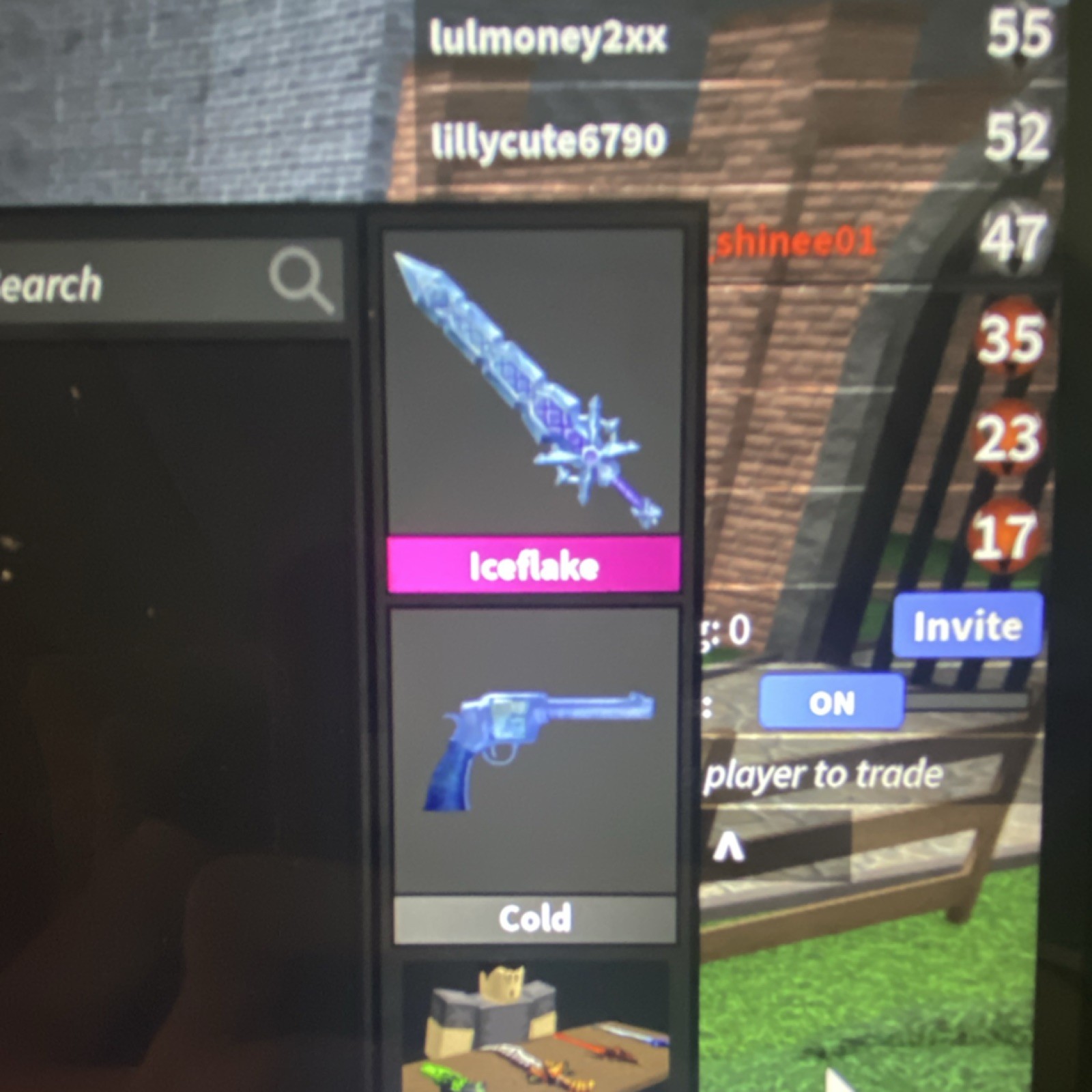 Murder Mystery 2 Iceflake Christmas Sword Season 1 Virtual Game Item