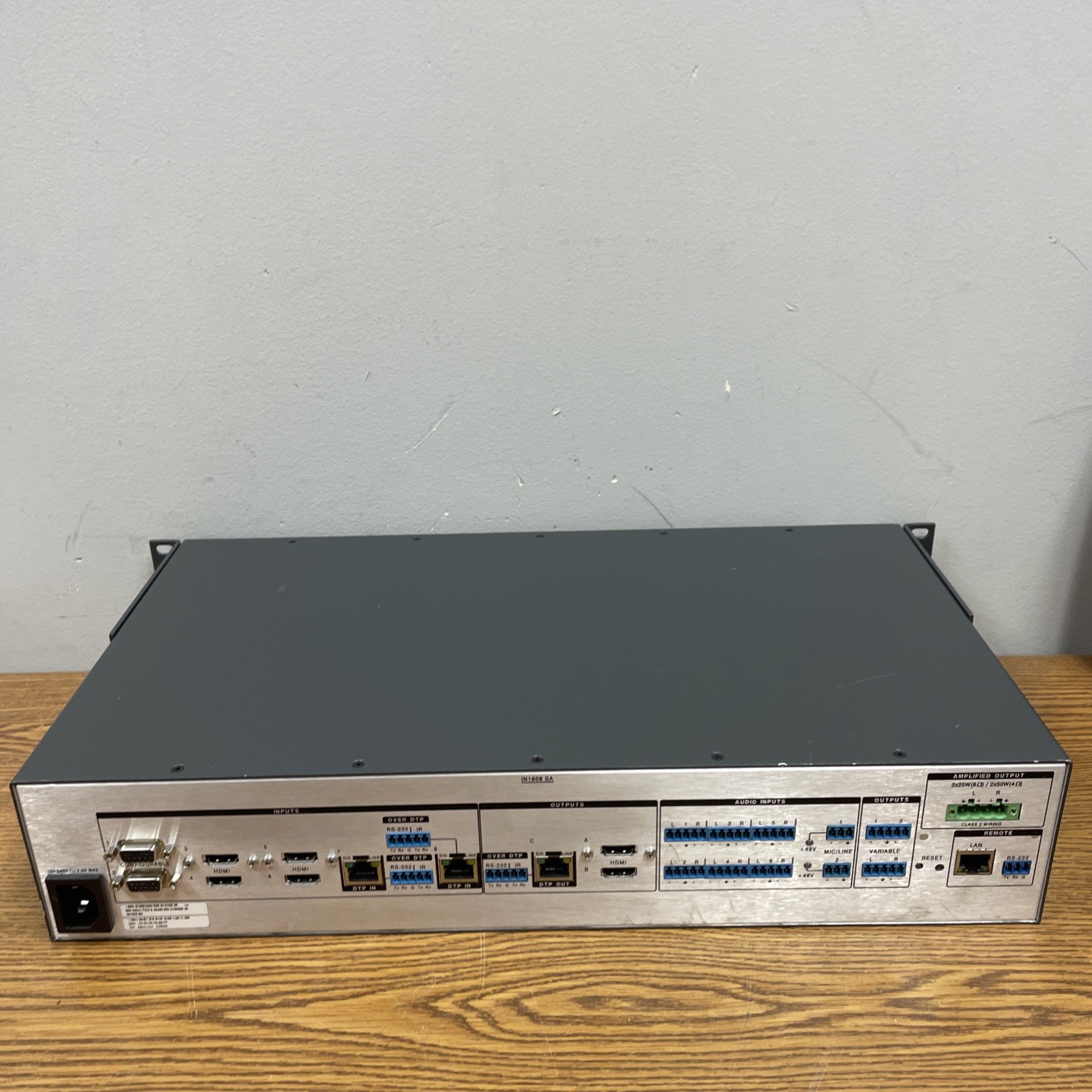 Extron IN1608 MA Scaling Presentation Switcher **Power Tested**