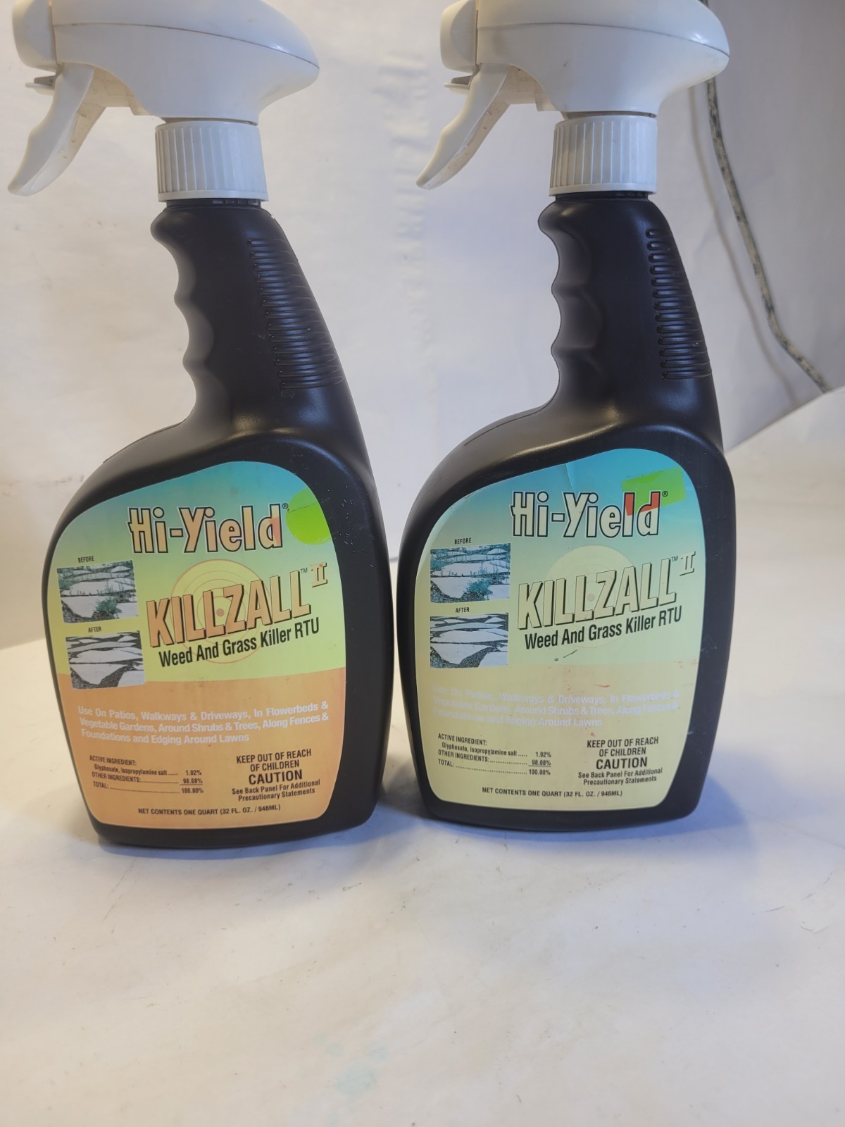2 Pack Hi-Yield Killzall RTU Spray Non-Selective Systemic Herbicide 32 fl oz VPG