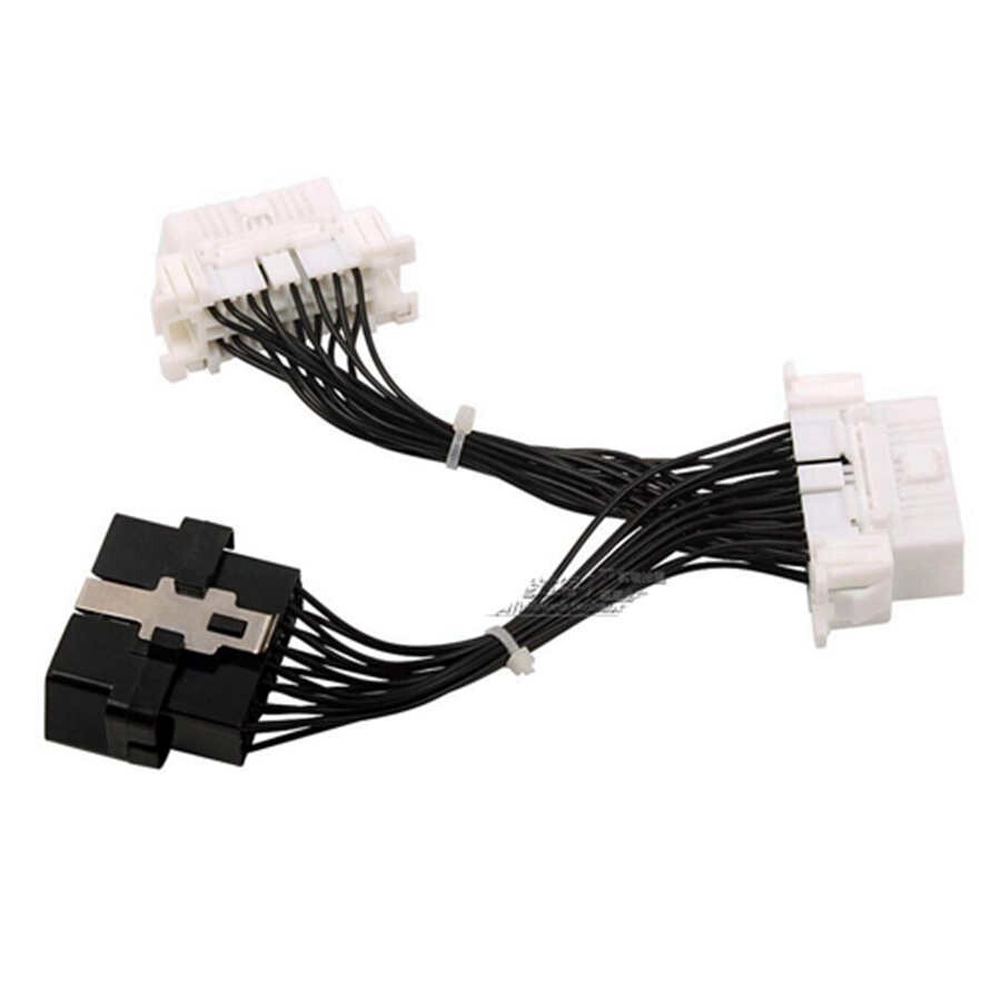 OBD2 II Y SPLITTER CABLE HARNESS 16 PIN MALE TO DUAL 2 FEMALES ADAPTER B185