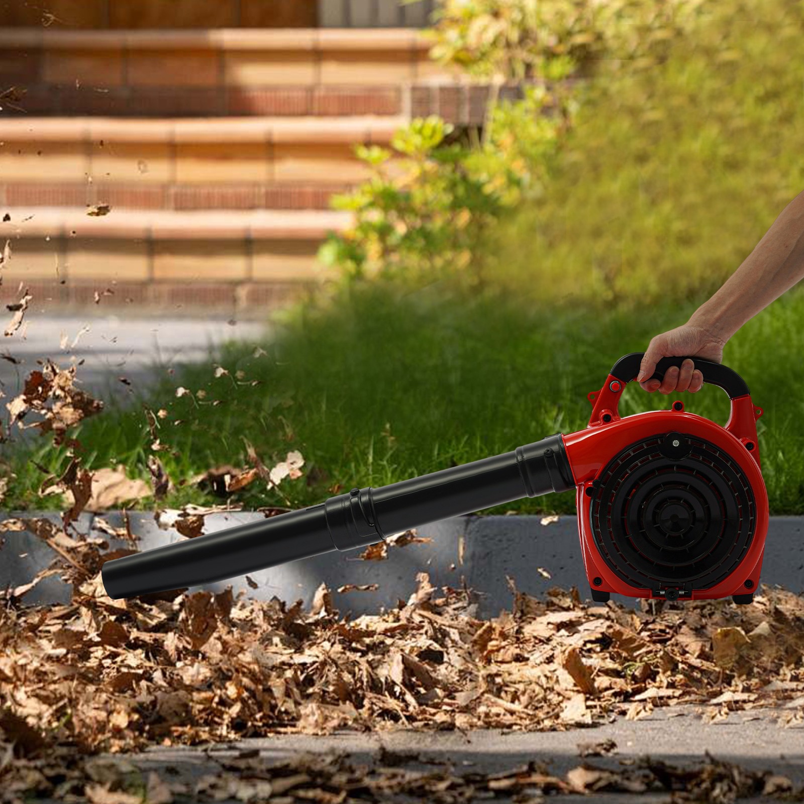 Handheld Leaf Blower Gas Powered Leaf Blower & Leaf Lawn Vacuum Cleaning Machine
