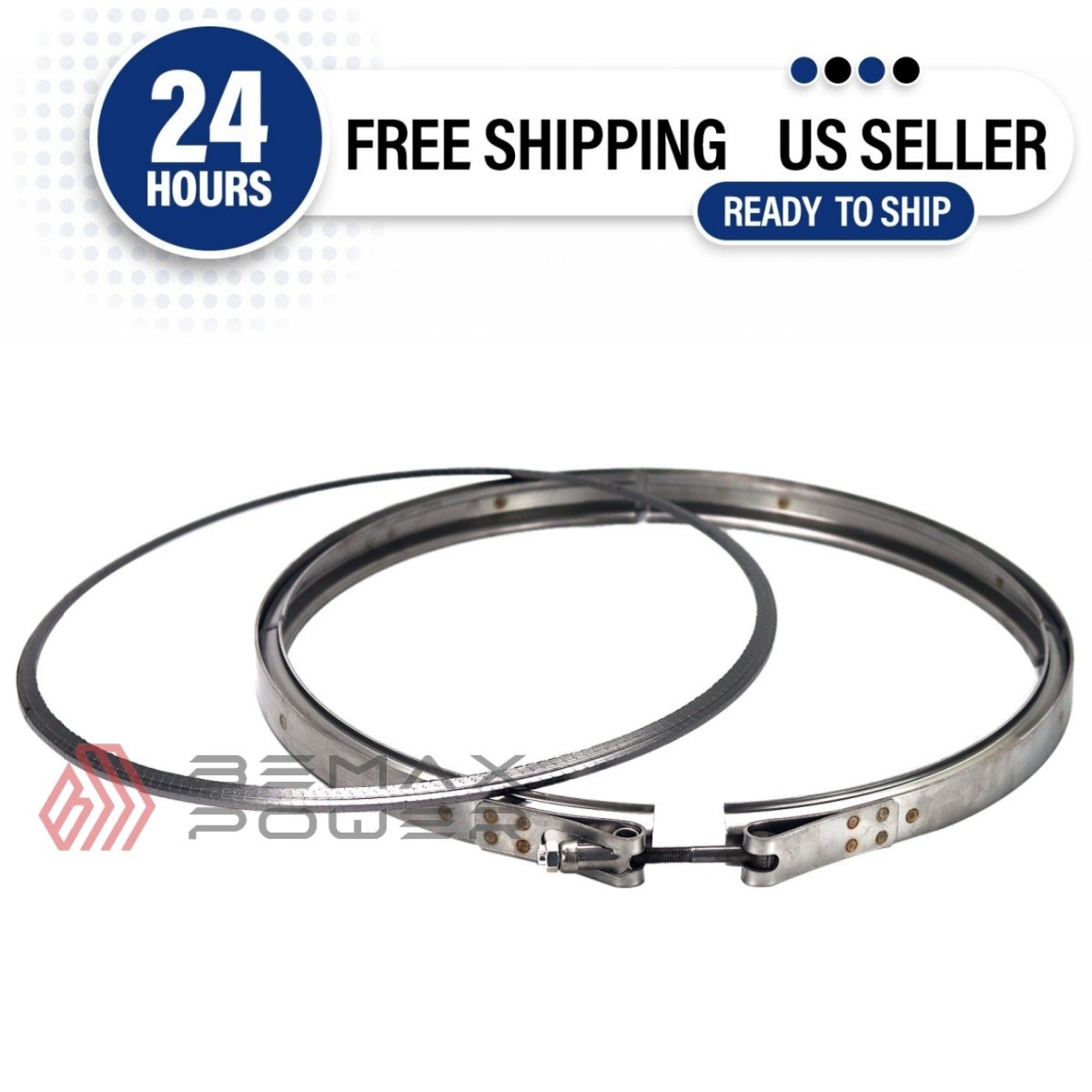 New Paccar 2011939PE V-Band Clamp Kits for Cummins X11.9 X15 Kenworth Peterbilt
