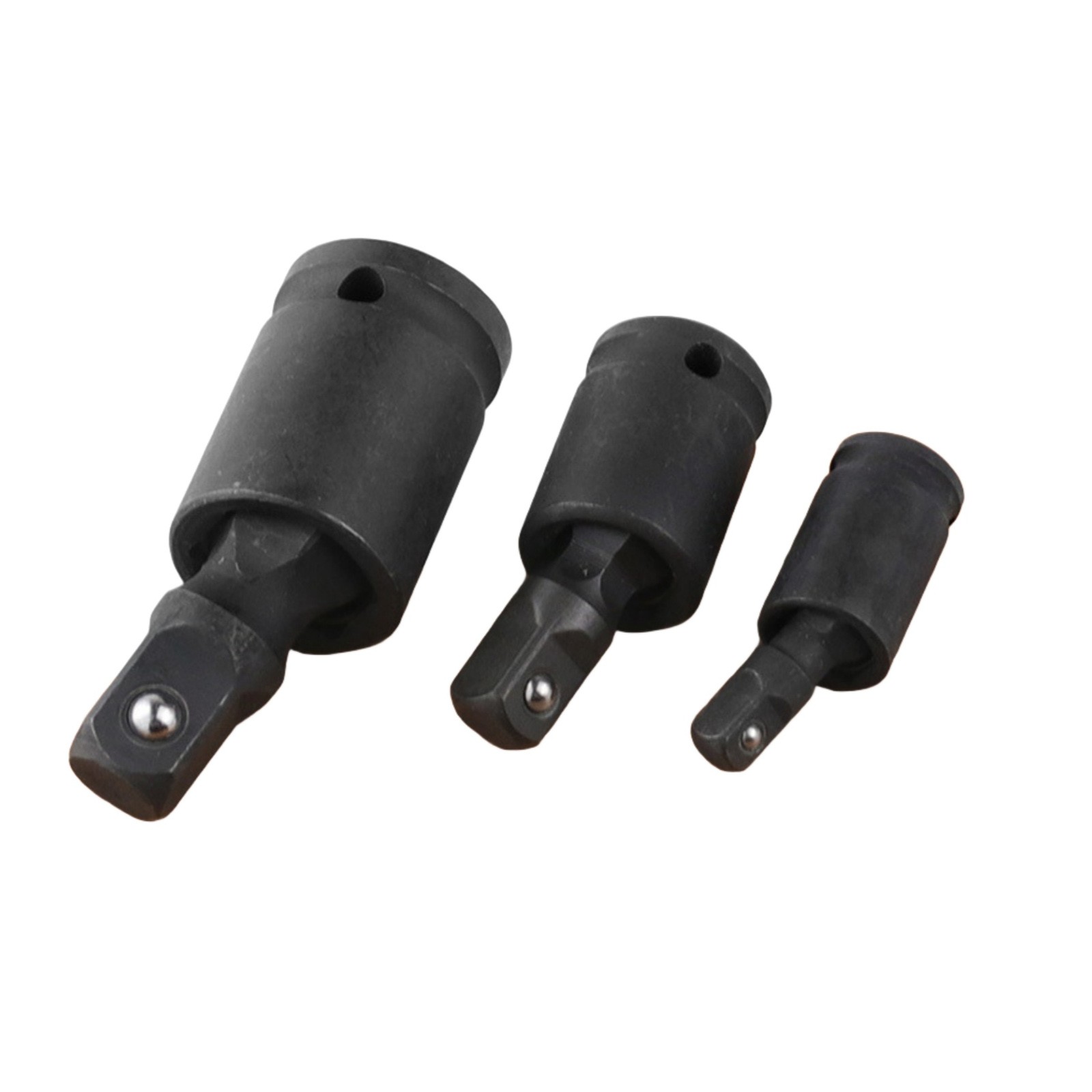 3PCS Impact Swivel Socket Adapter Set 1/4" 3/8" 1/2" Drive Universal Joint Tool