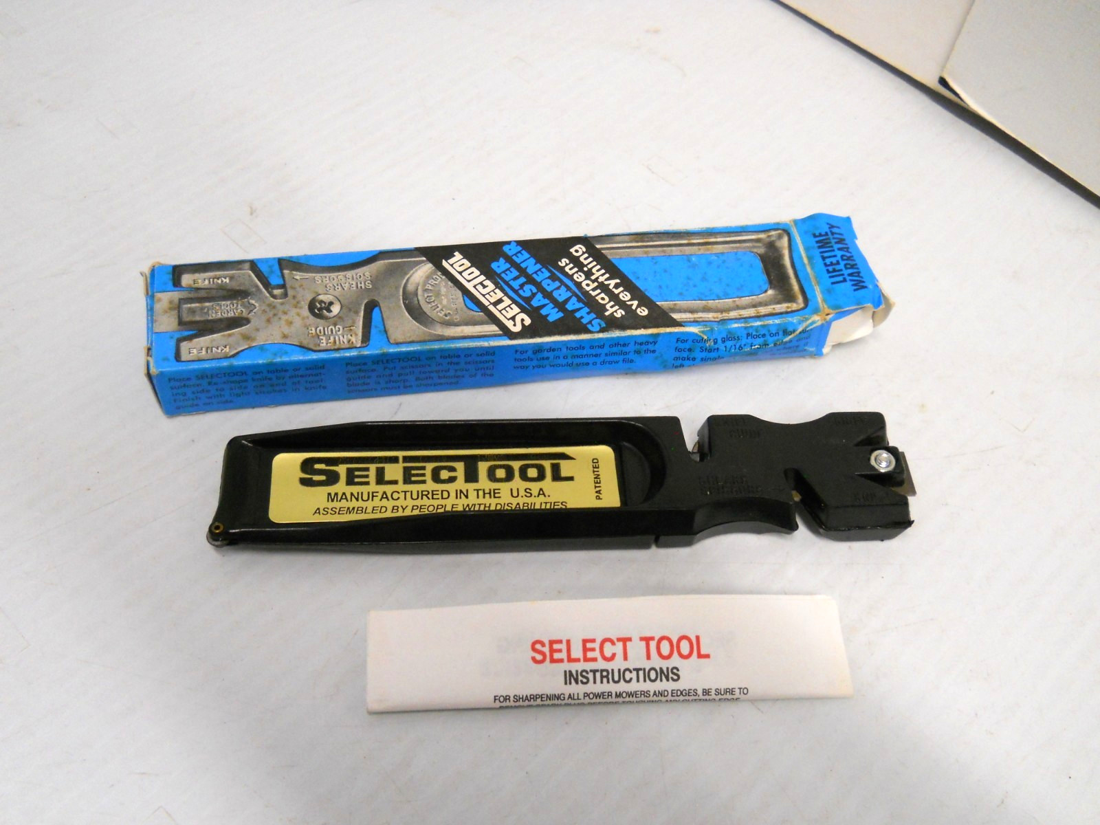 1963 Selectool Master Sharpener Sharpen Everything Knives Scissors Yard Tools