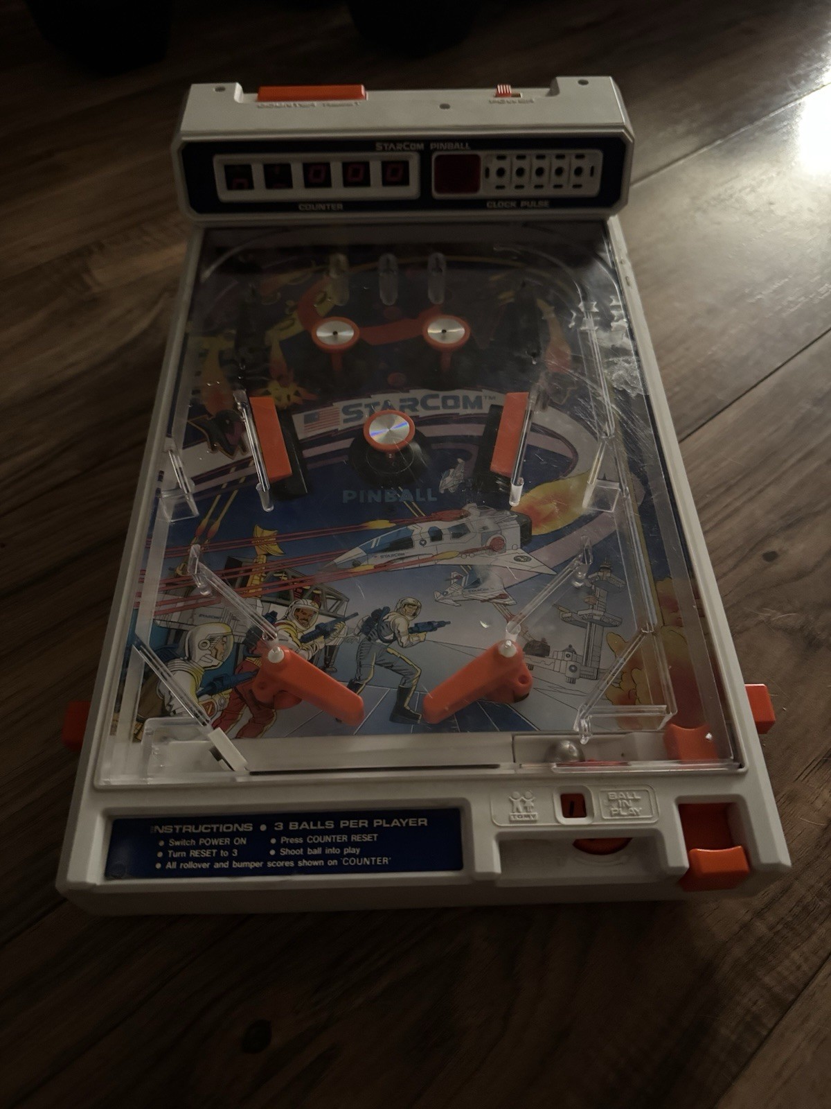 Tomy Starcom Automatic Arcade Pinball For Parts Or Repair 1979 Japan