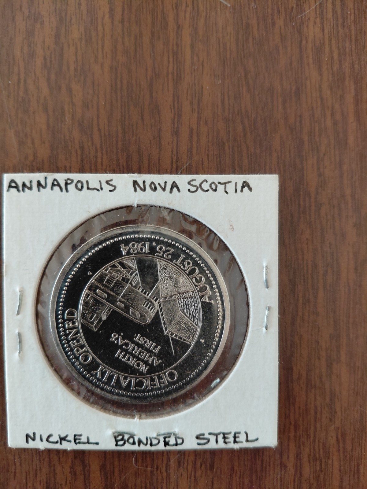 1984 Annapolis Tidal Generating Station Nova Scotia Commemorative Coin Medal