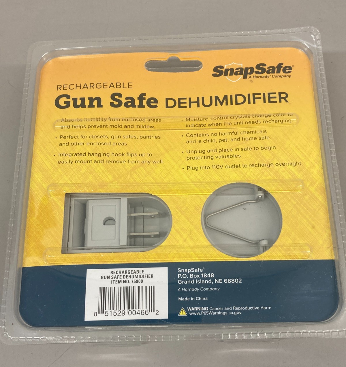 SnapSafe Rechargeable Gun Safe Dehumidifier - 110 Volt - Medium 75 New