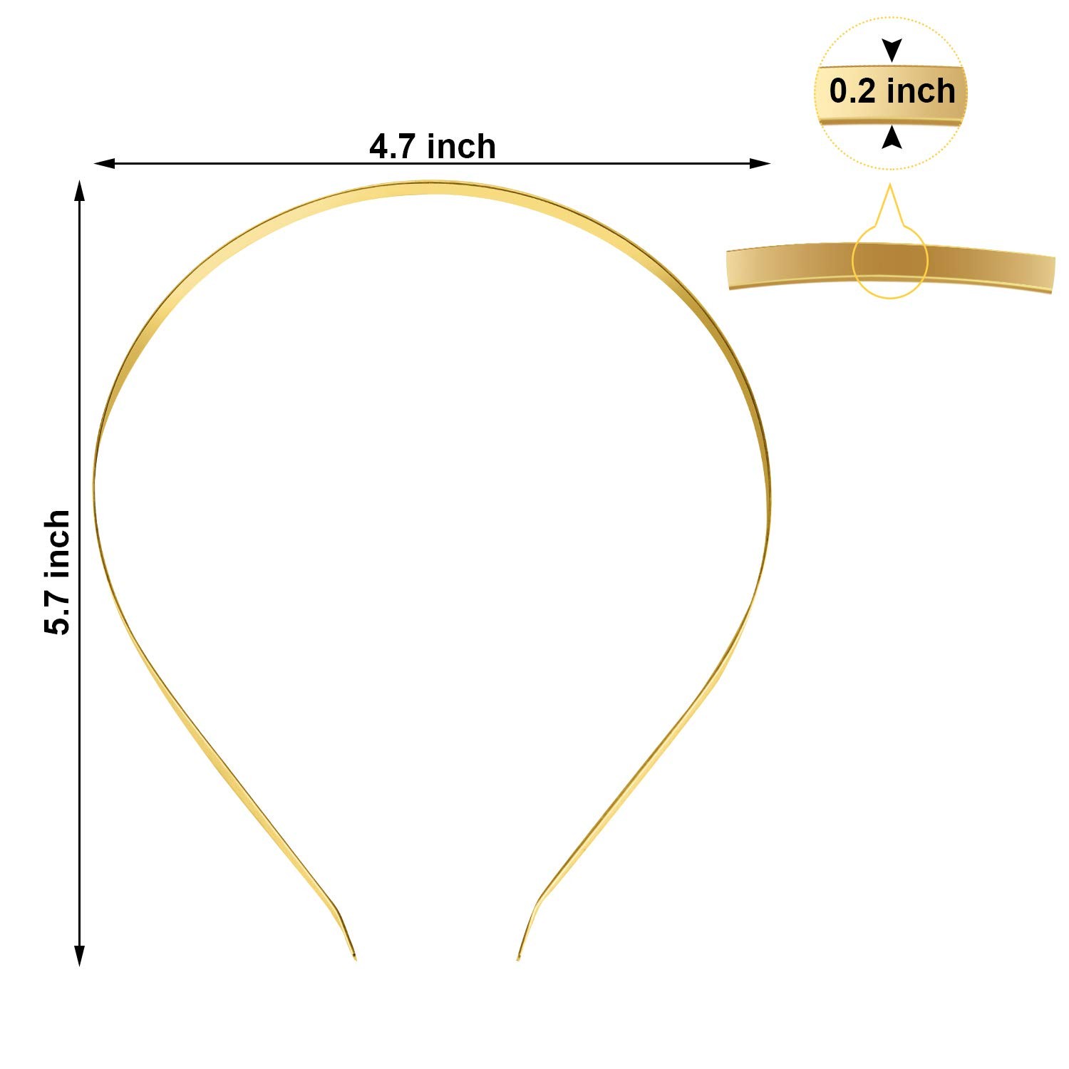 DIY Metal Headband Craft Blanks