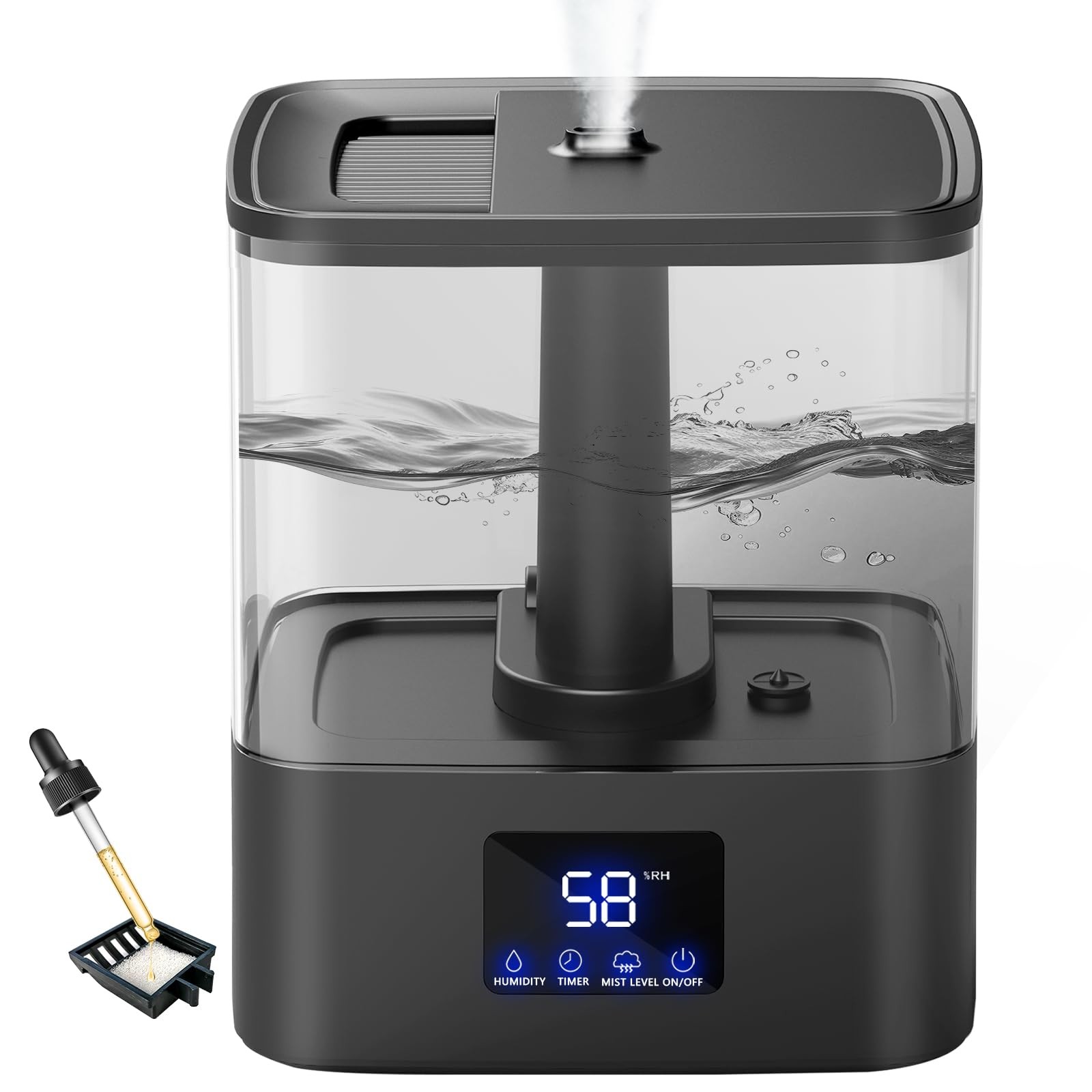 Kzf 6L Top Fill Humidifiers For 60H - Humidifier 3 Levels 8H Timer