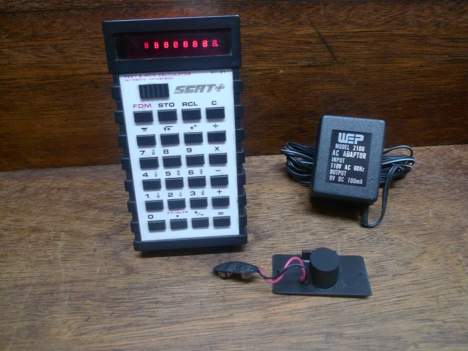 SCAT F1-21 "THE DIMENSION" FEET AND INCH VINTAGE CALCULATOR