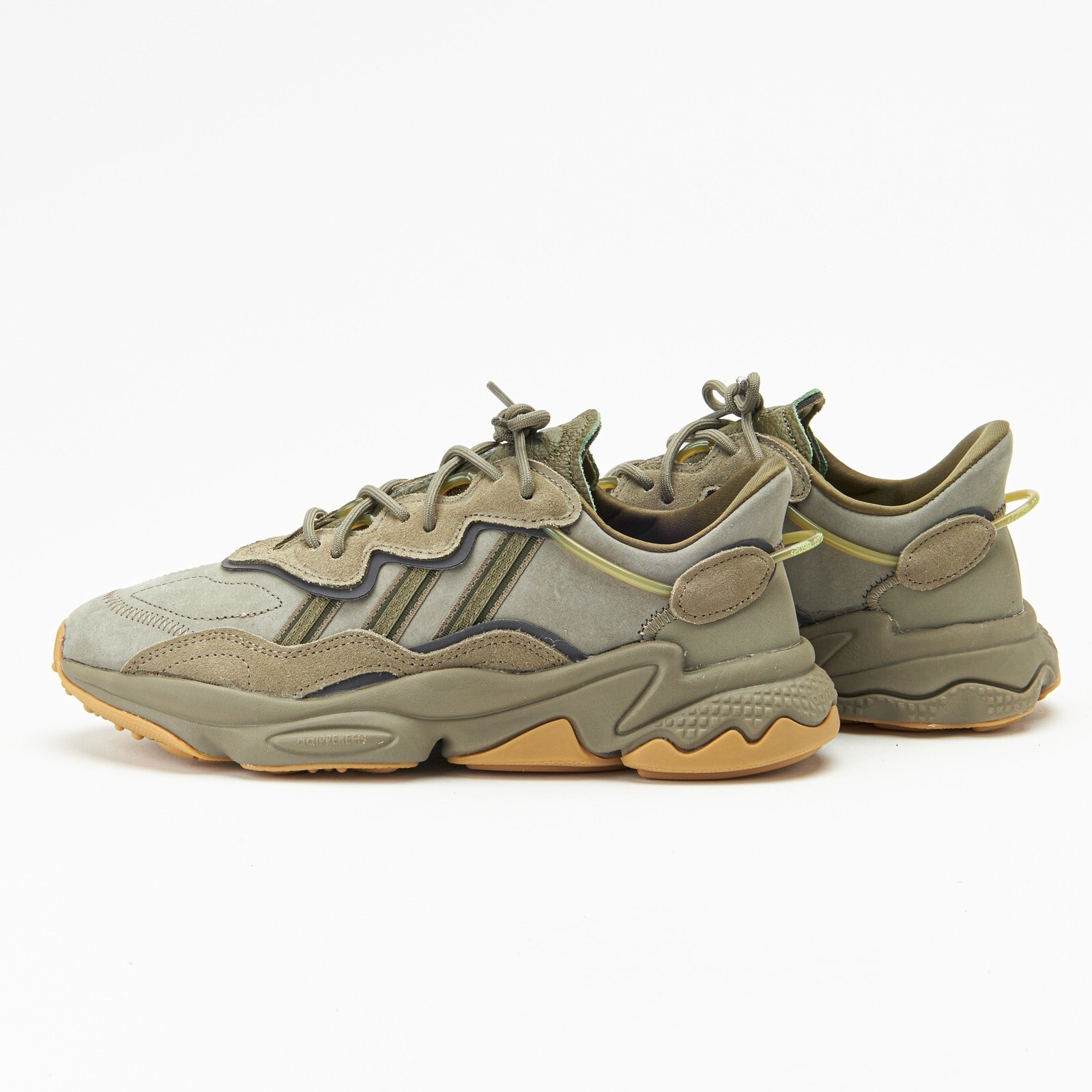 Adidas Originals Ozweego Men’s Sneaker Running Shoe Olive Athletic Trainers #461