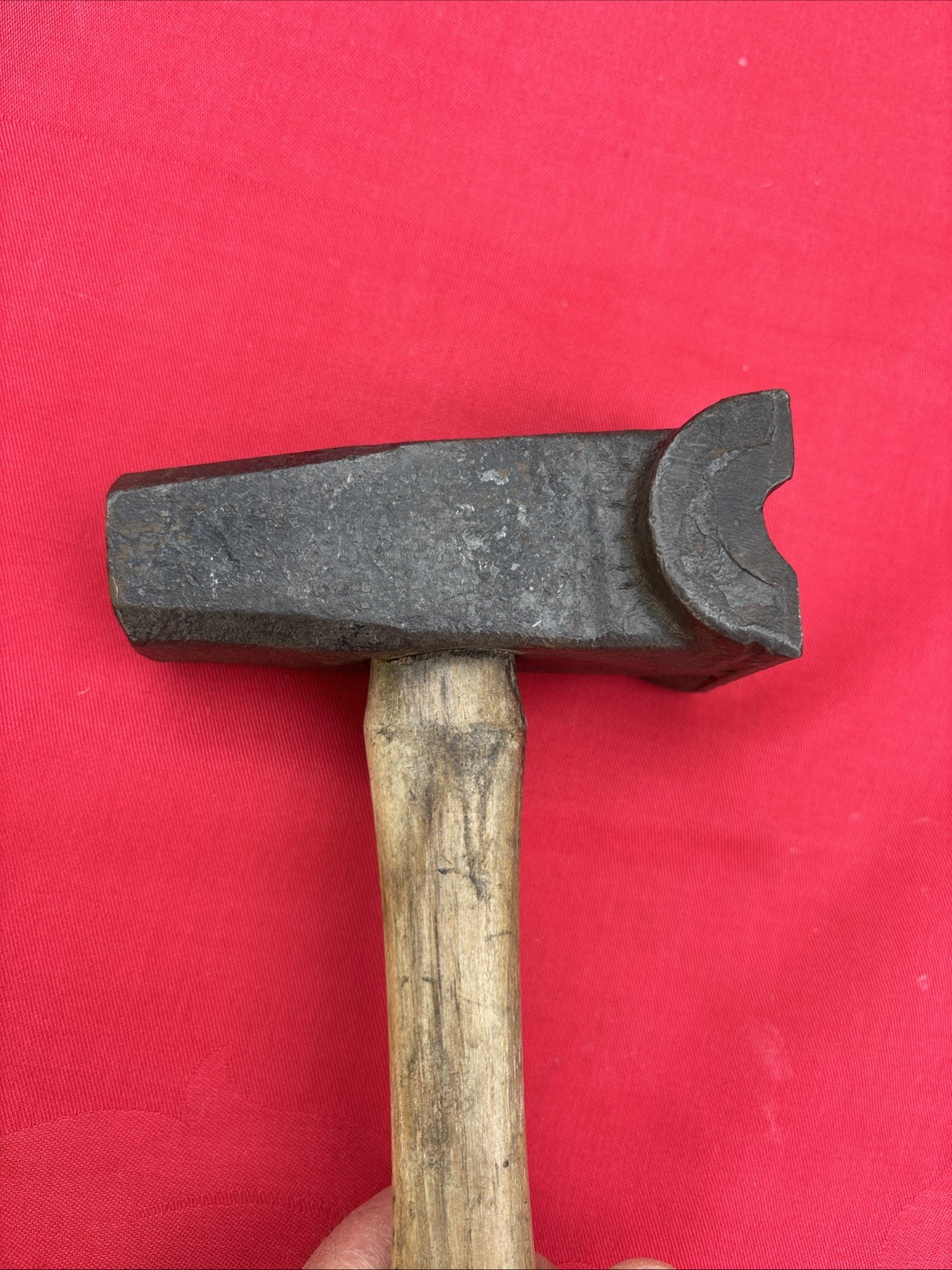 HELLER - 5/8" - BLACKSMITH TOP SWAGE HAMMER - ALL ORIGINAL WITH HANDLE -