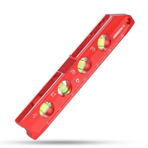ARROW 8-Inch Torpedo Level Dual Metric and SAE Scales Aluminium Alloy Frame USA