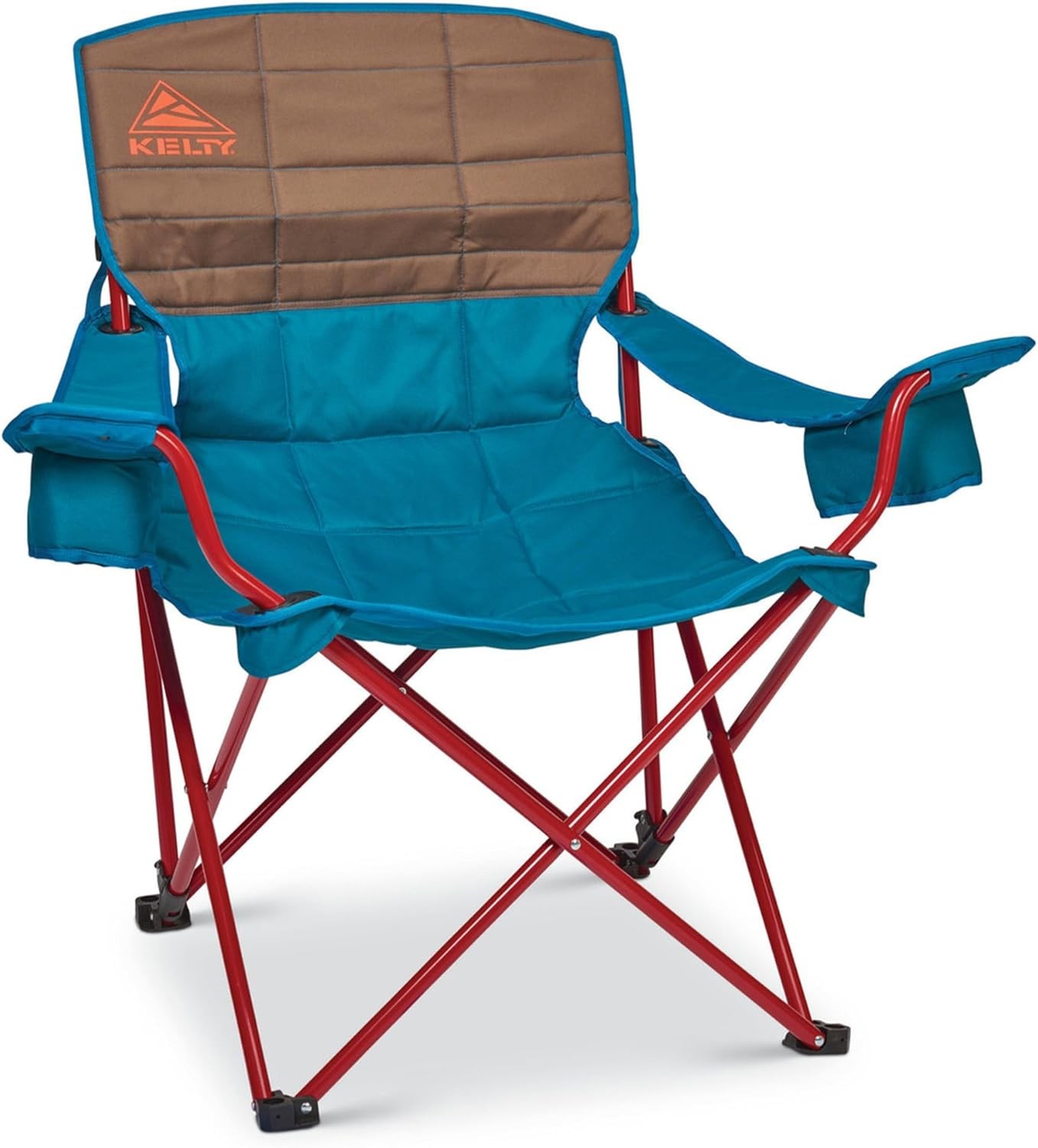 Lounge Chair  Folding Outdoor Camp Chair Insulated Cupholders
