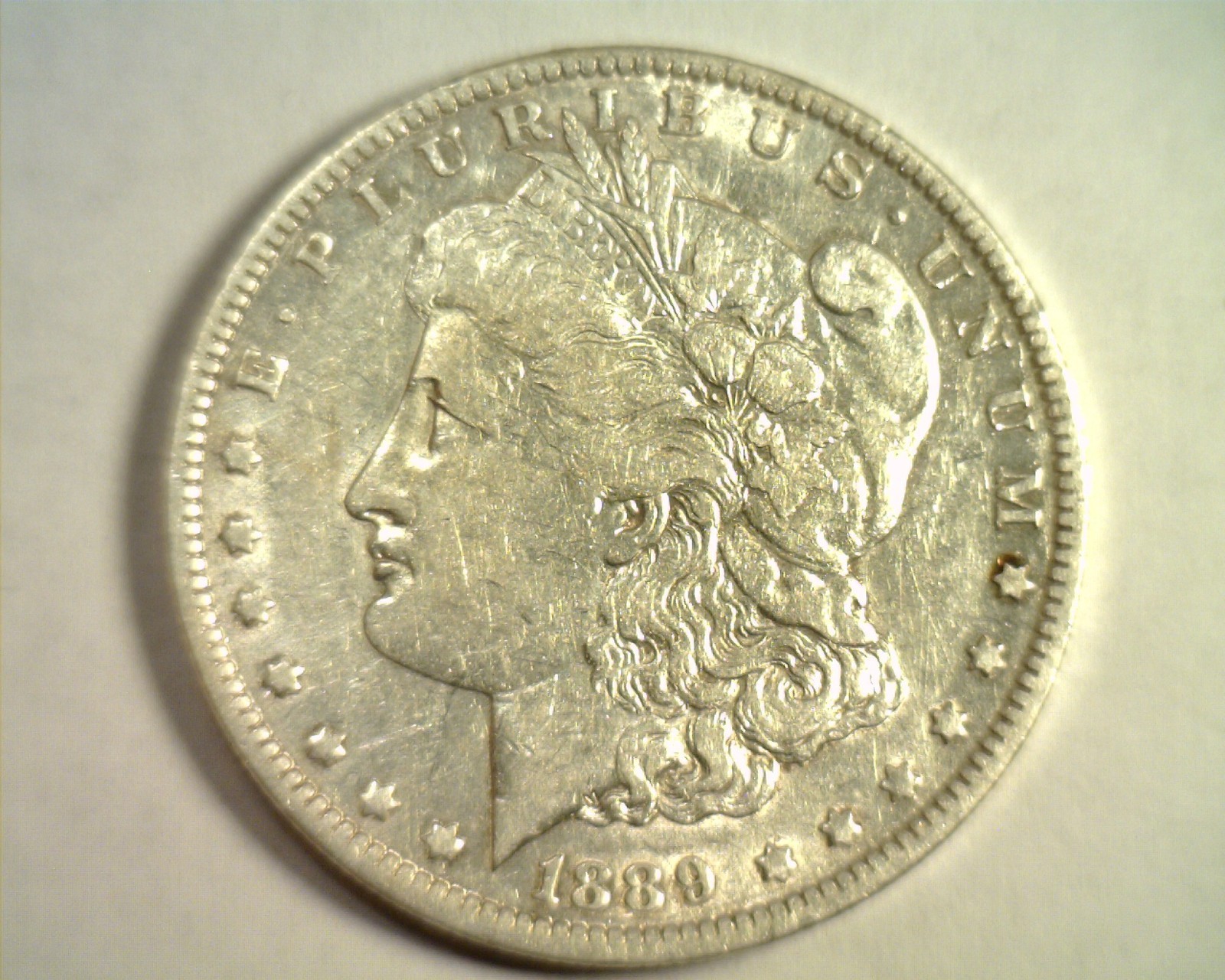 1889-O MORGAN SILVER DOLLAR EXTRA FINE / ABOUT UNCIRCULATED XF/AU ORIGINAL EF/AU