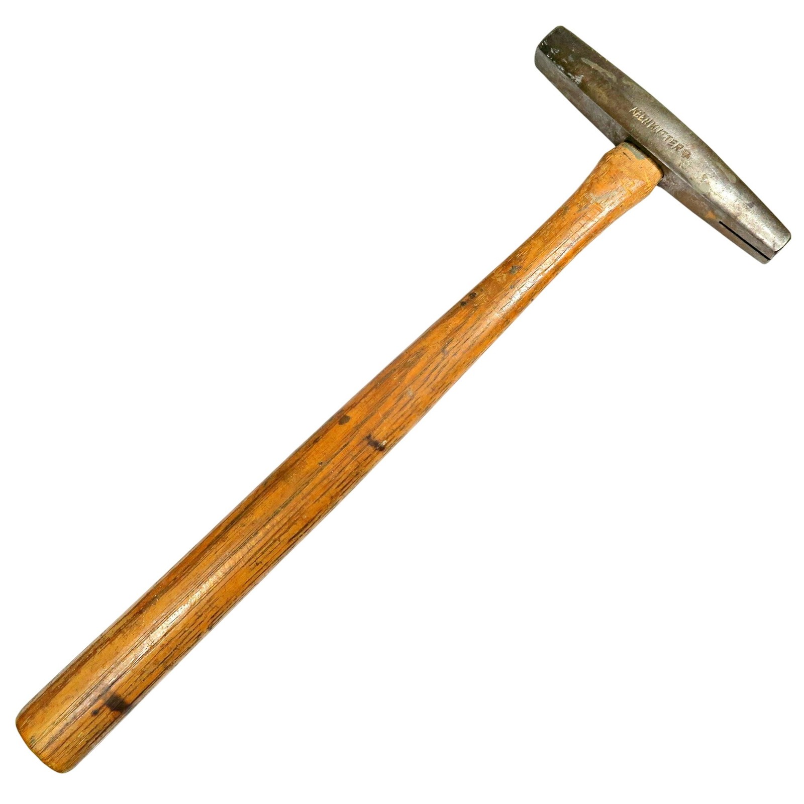 Vintage Keen Kutter Tack Hammer, Slit-End Head, 12 3/4" Wood Handle, USA Made