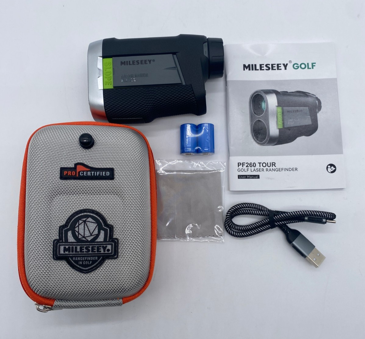 Mileseey Golf Range Finder with Scope. PF260 Tour. Removable 110 Battery
