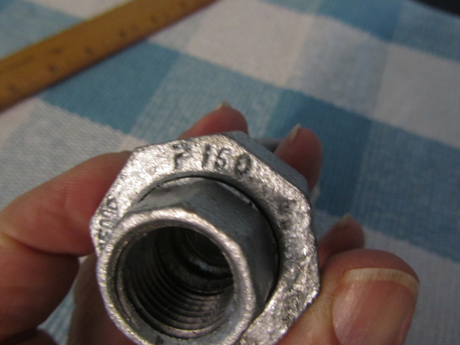 D272 ½” Union Ground Joint, Sch 40, Iron, Galvanized, 1 Count, NEW