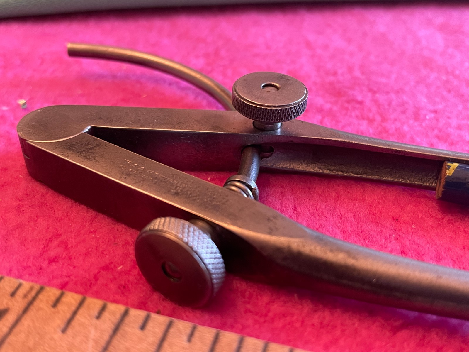 Vintage usa steel STARRETT No 92 divider for machinist drafting athol Mass tool