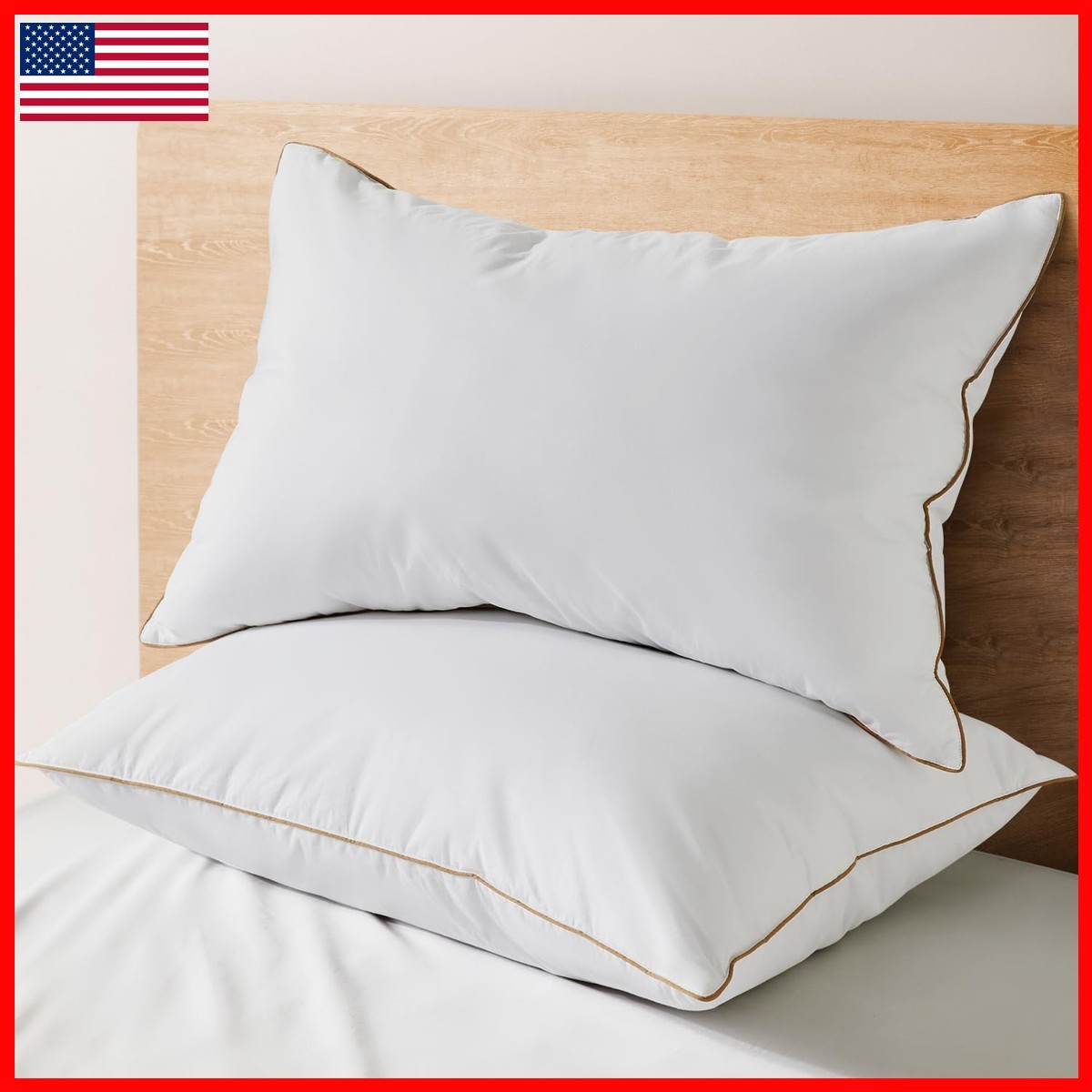 Dreamhood Goose Feather Down Pillows Sleeping Soft Bed Pillow Standared Size