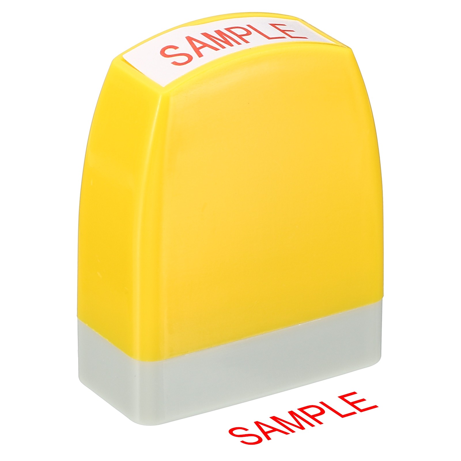 Sample Notice Stamp, Office Stamp Pre Inked Stamp, Yellow