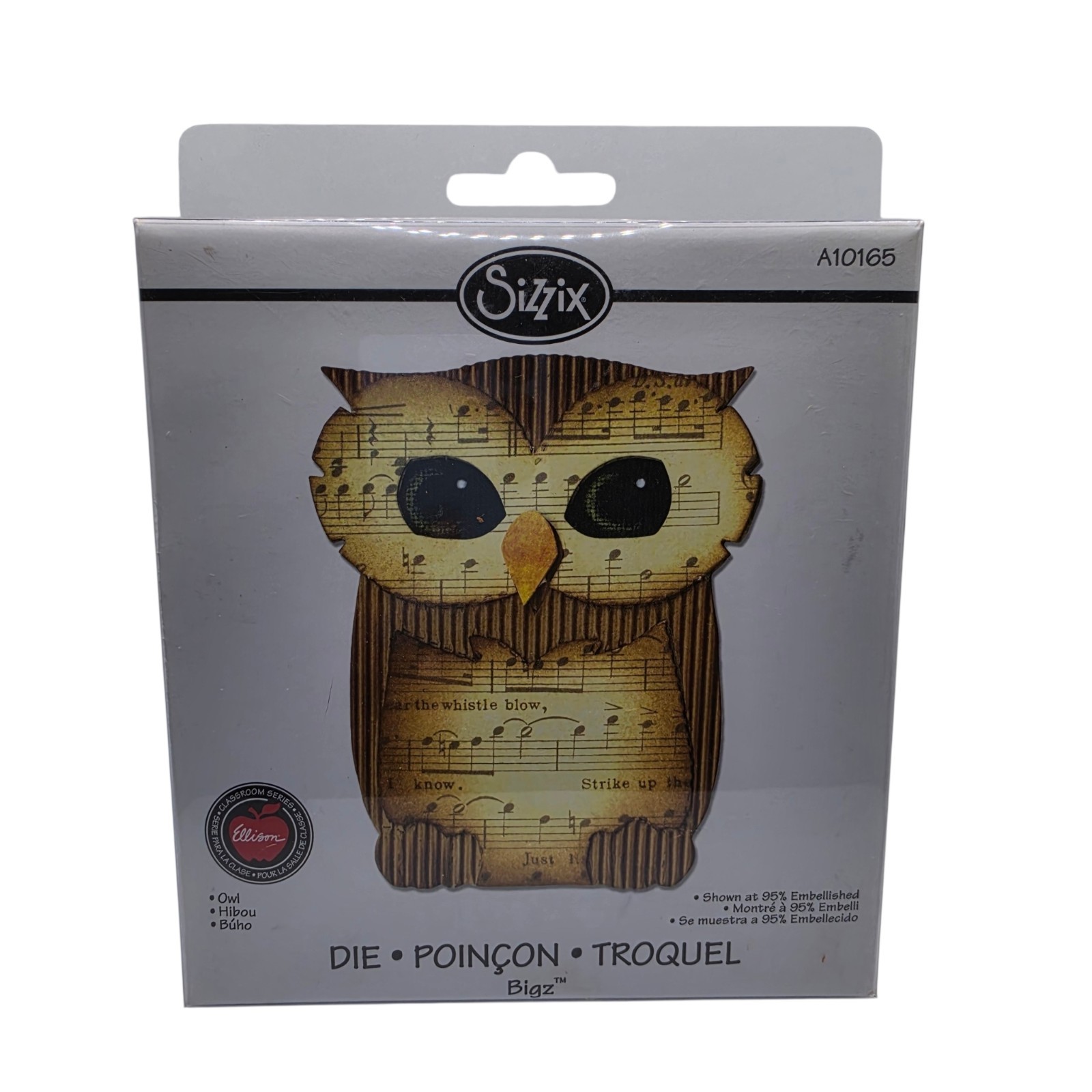 Sizzix Bigz Owl Die A10165 Ellison Classroom Series Big Shot BIGkick Retired NEW