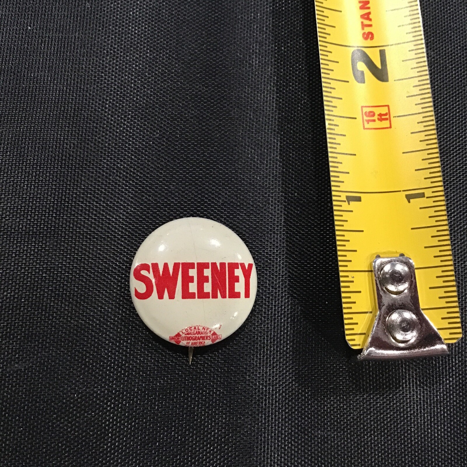 Sweeney Political Election pin