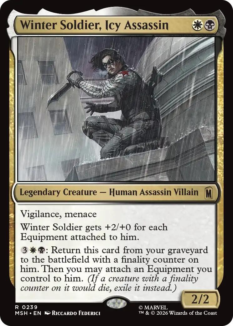 Winter Soldier, Icy Assassin - 239 - NM - Marvel Super Heroes