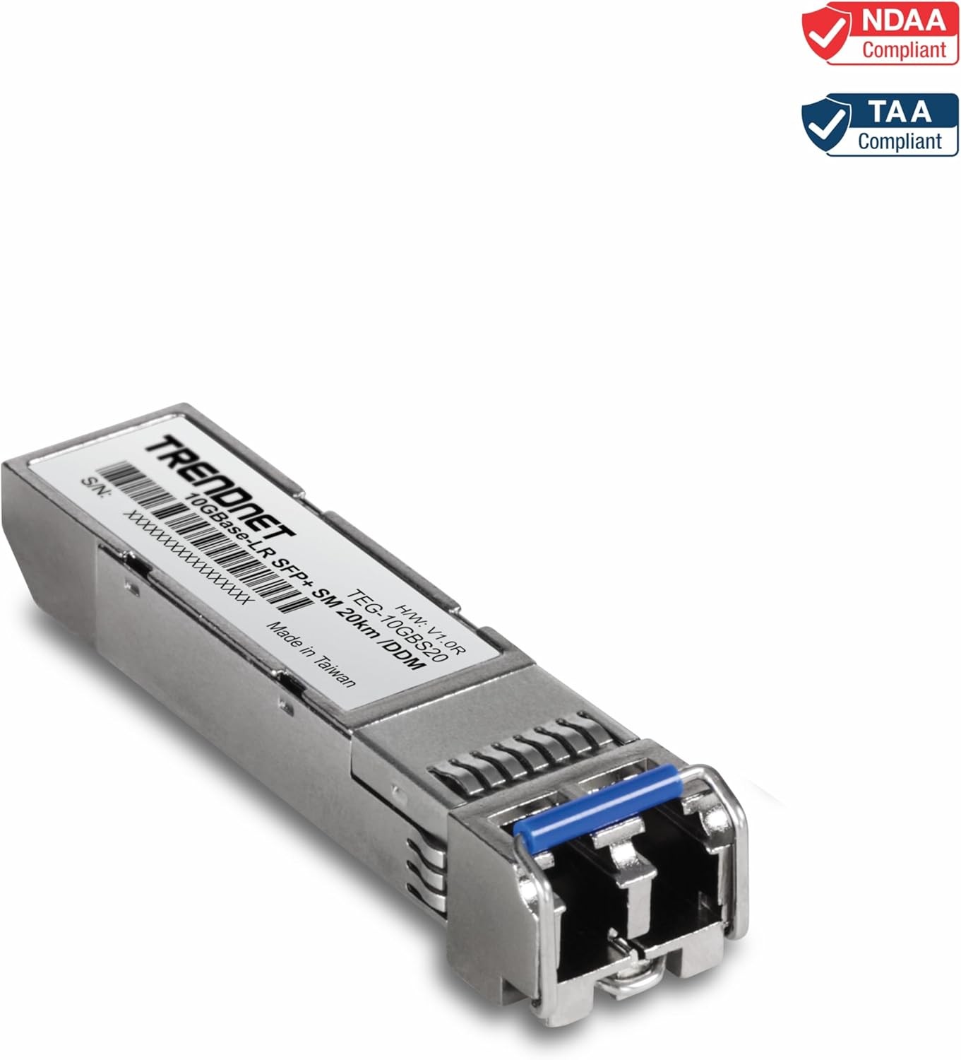 TRENDnet TEG-10GBS20, SFP+ Single Mode LC Module (20km)