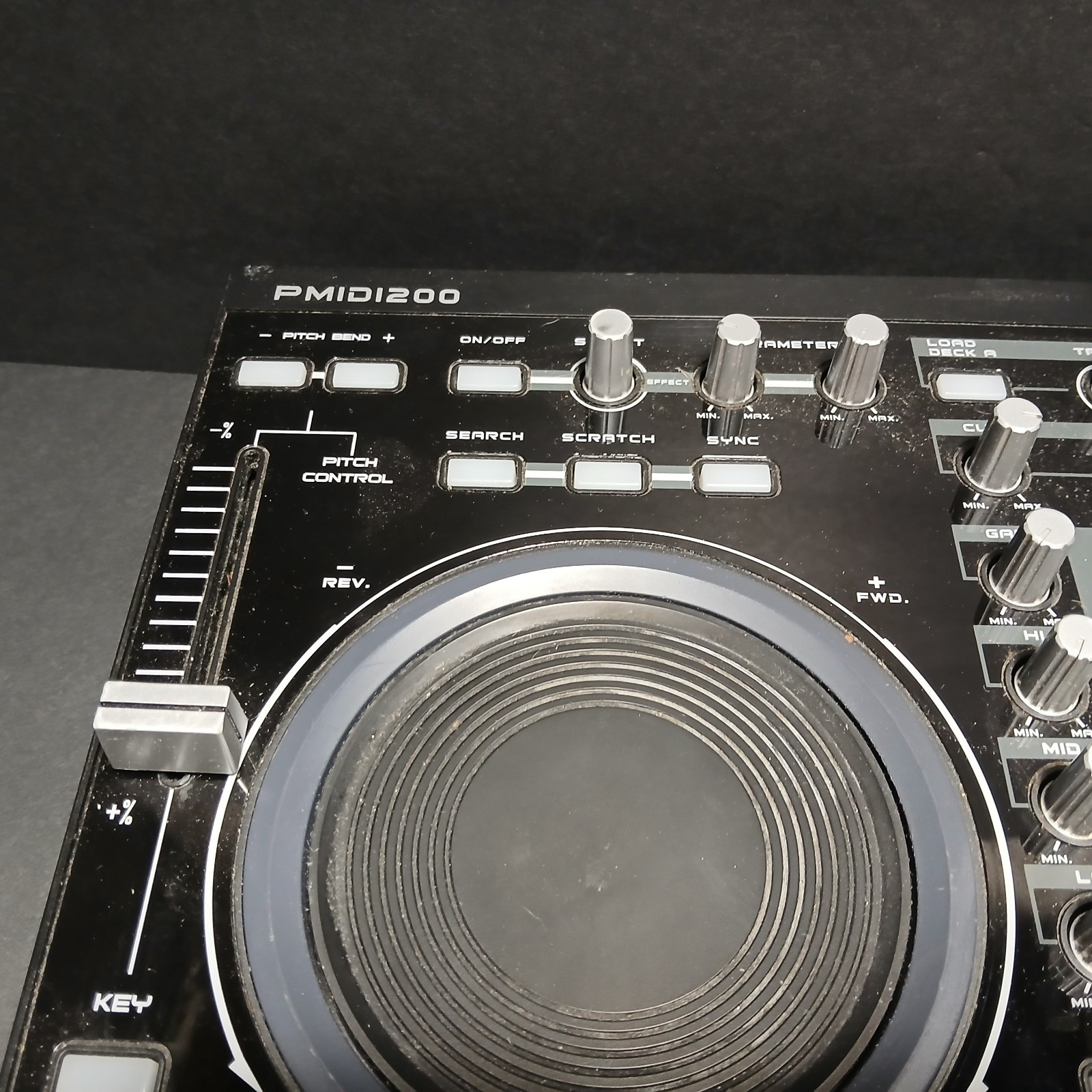 Pyle Pro Midi Dj Controller Pmidi200 Turn Tables Dj Mixer Missing One Knob