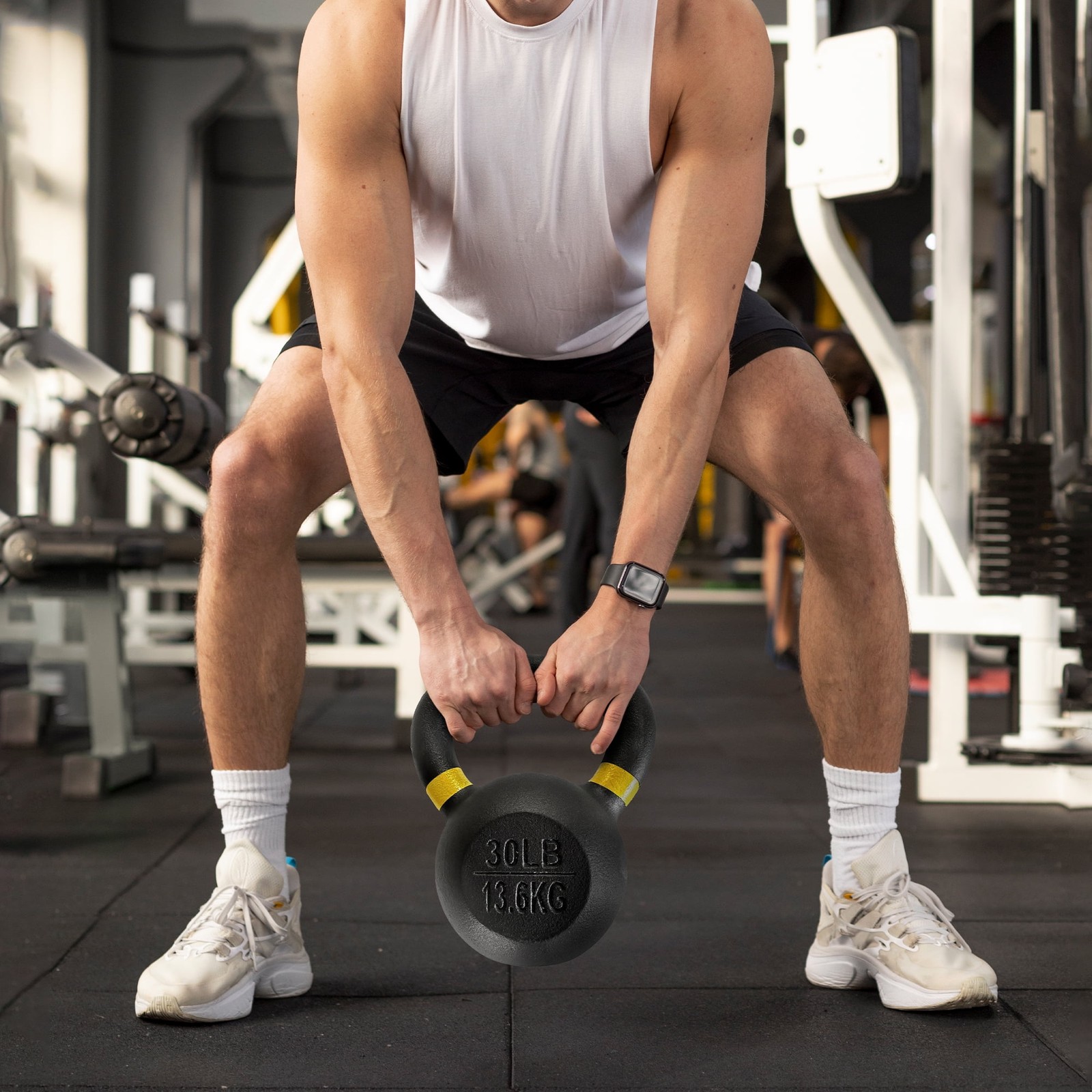 Cast Iron Kettlebell, Single, 30 lbs