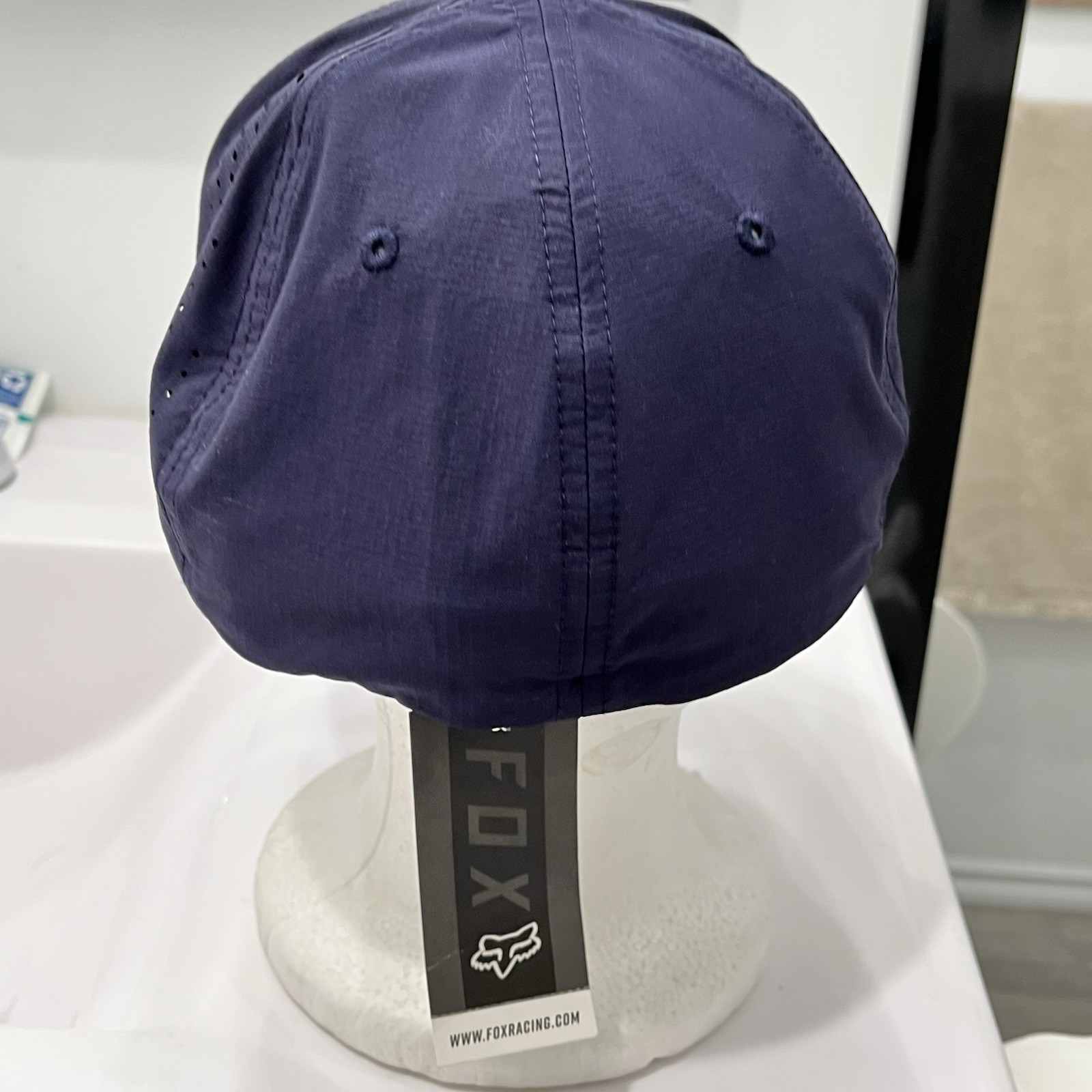 NWT Fox Racing Non Stop Tech Flexfit Hat Mens Size L/XL Navy Blue
