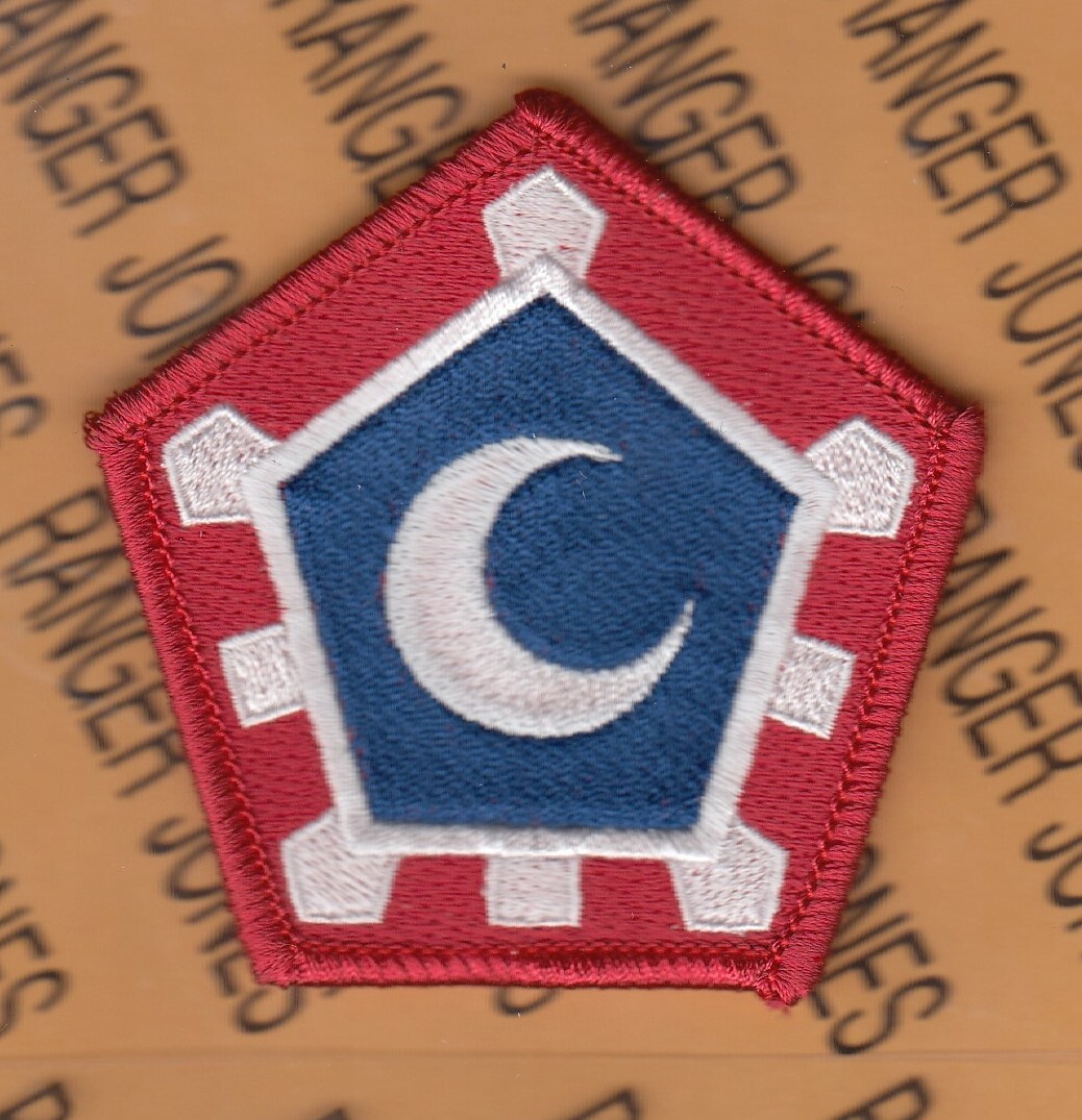 US Army 117th Engineer Brigade ~3" ODD uniform patch m/e B